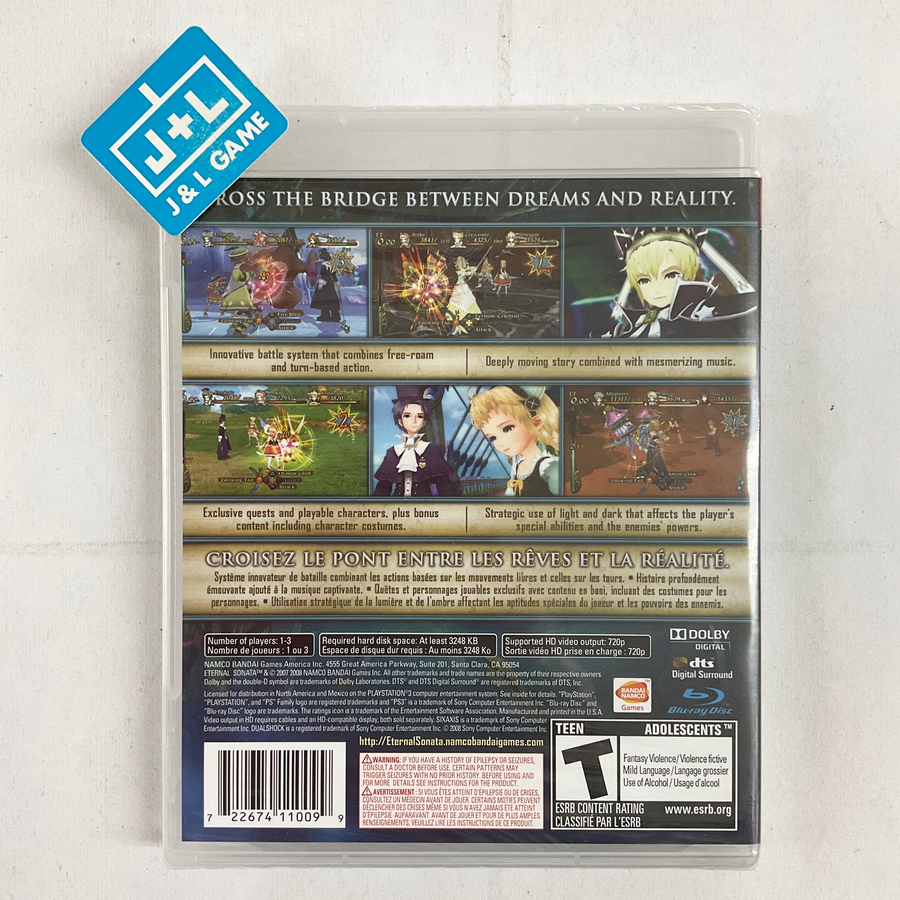 Eternal Sonata - (PS3) PlayStation 3 Video Games Namco Bandai Games   