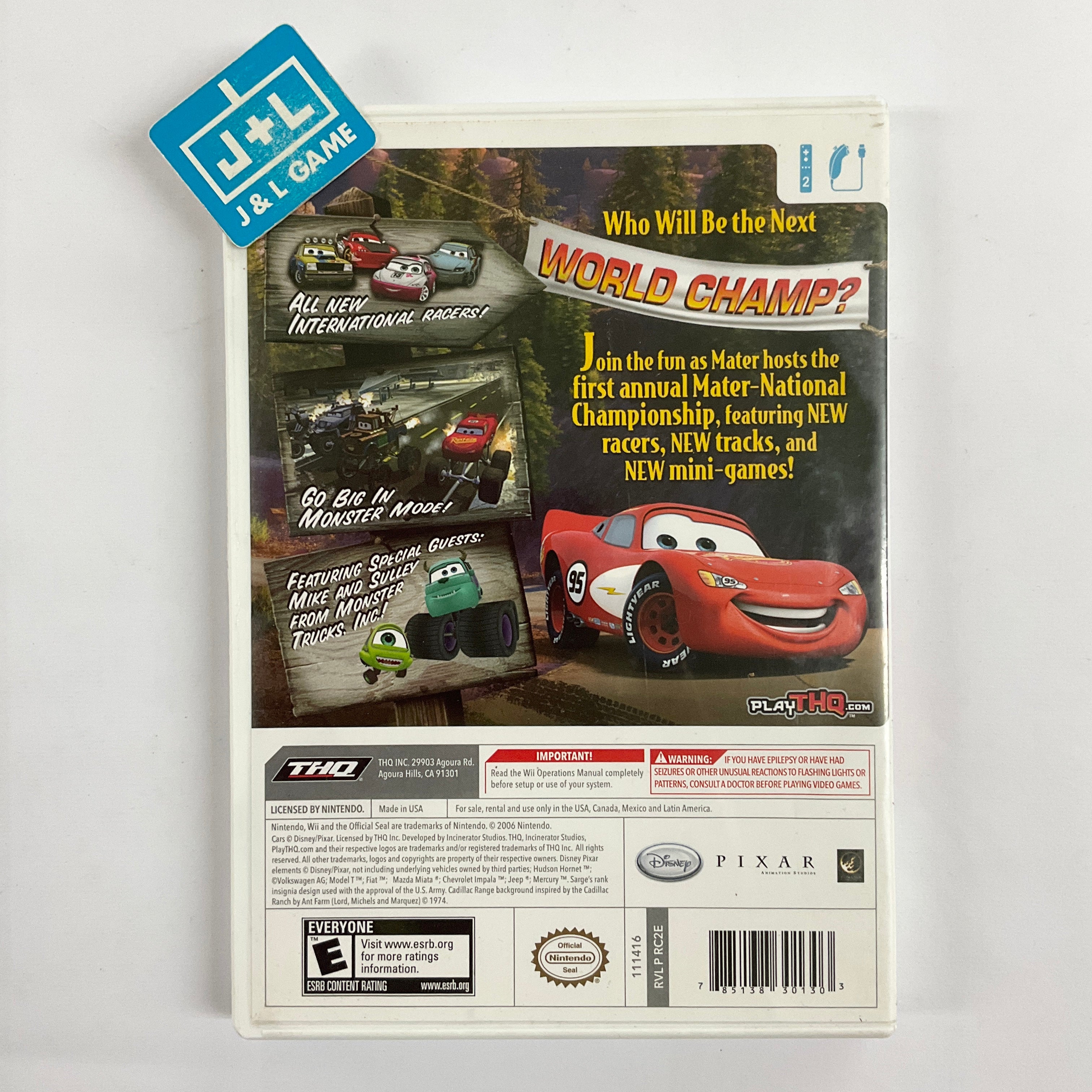 Cars: Mater-National Championship - Nintendo Wii [Pre-Owned] Video Games THQ   