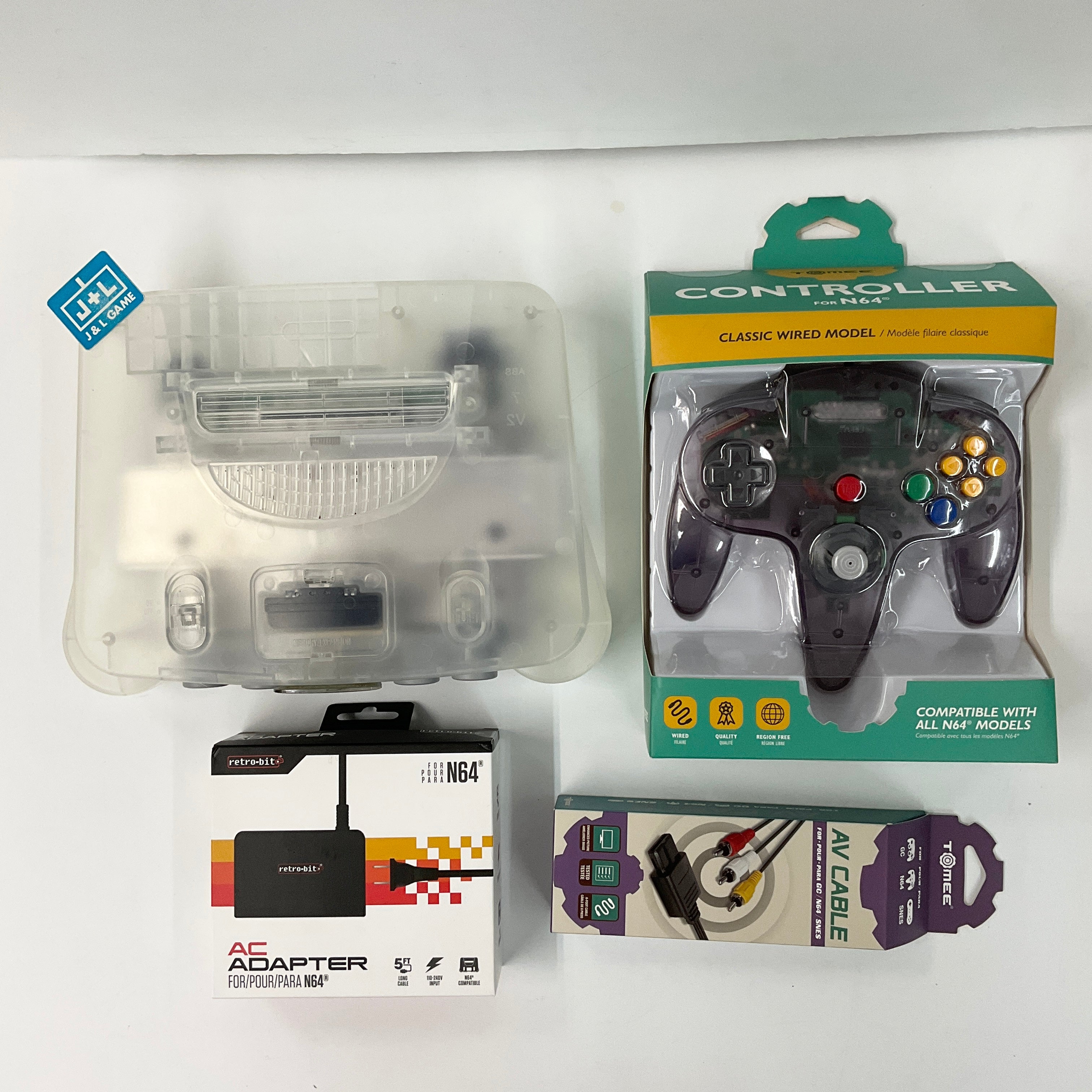 Nintendo 64 Hardware Console (Clear) - (N64) Nintendo 64 [Pre-Owned] Consoles Nintendo   