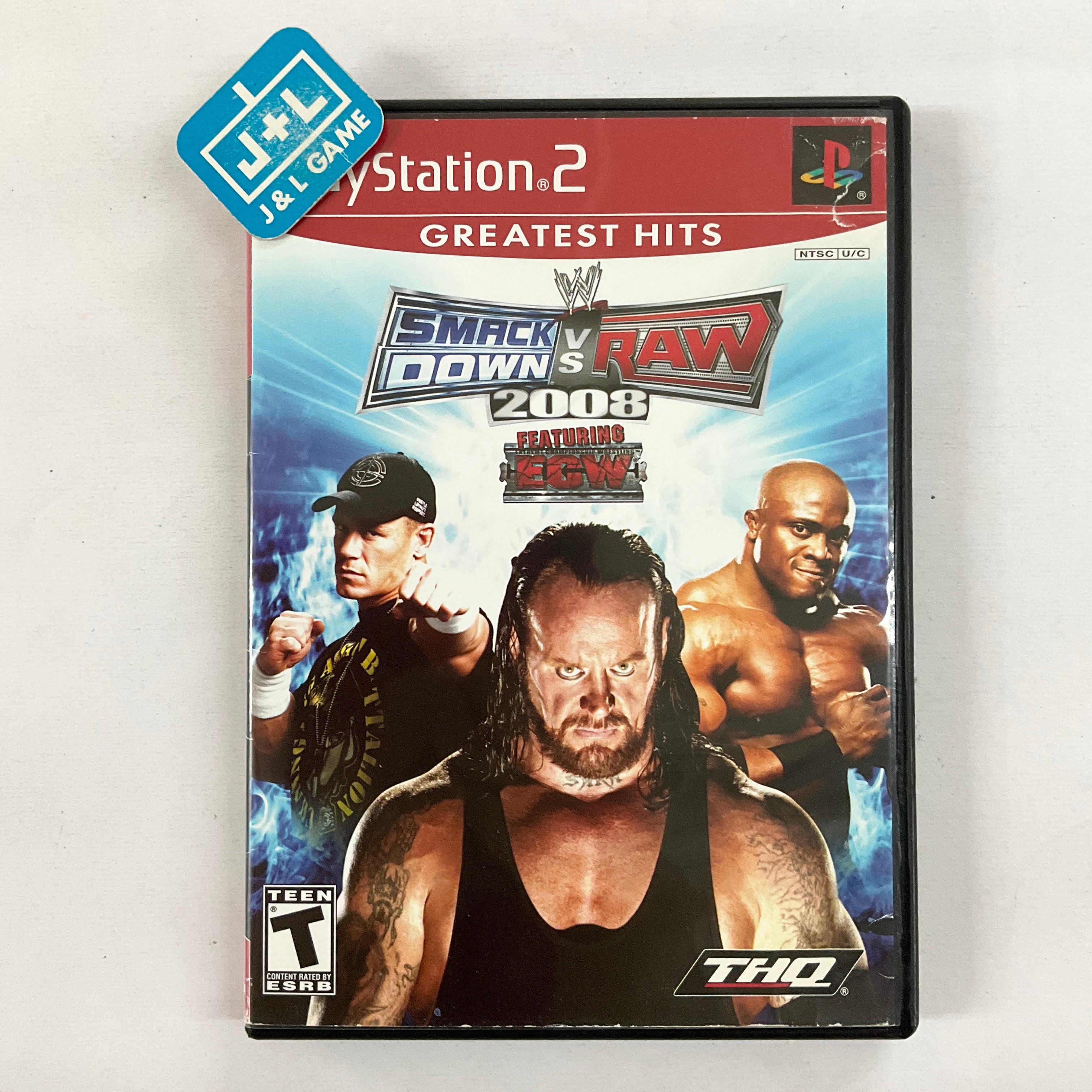 WWE SmackDown! vs. RAW 2008 (Greatest Hits) - (PS2) PlayStation 2 [Pre-Owned] Video Games THQ   