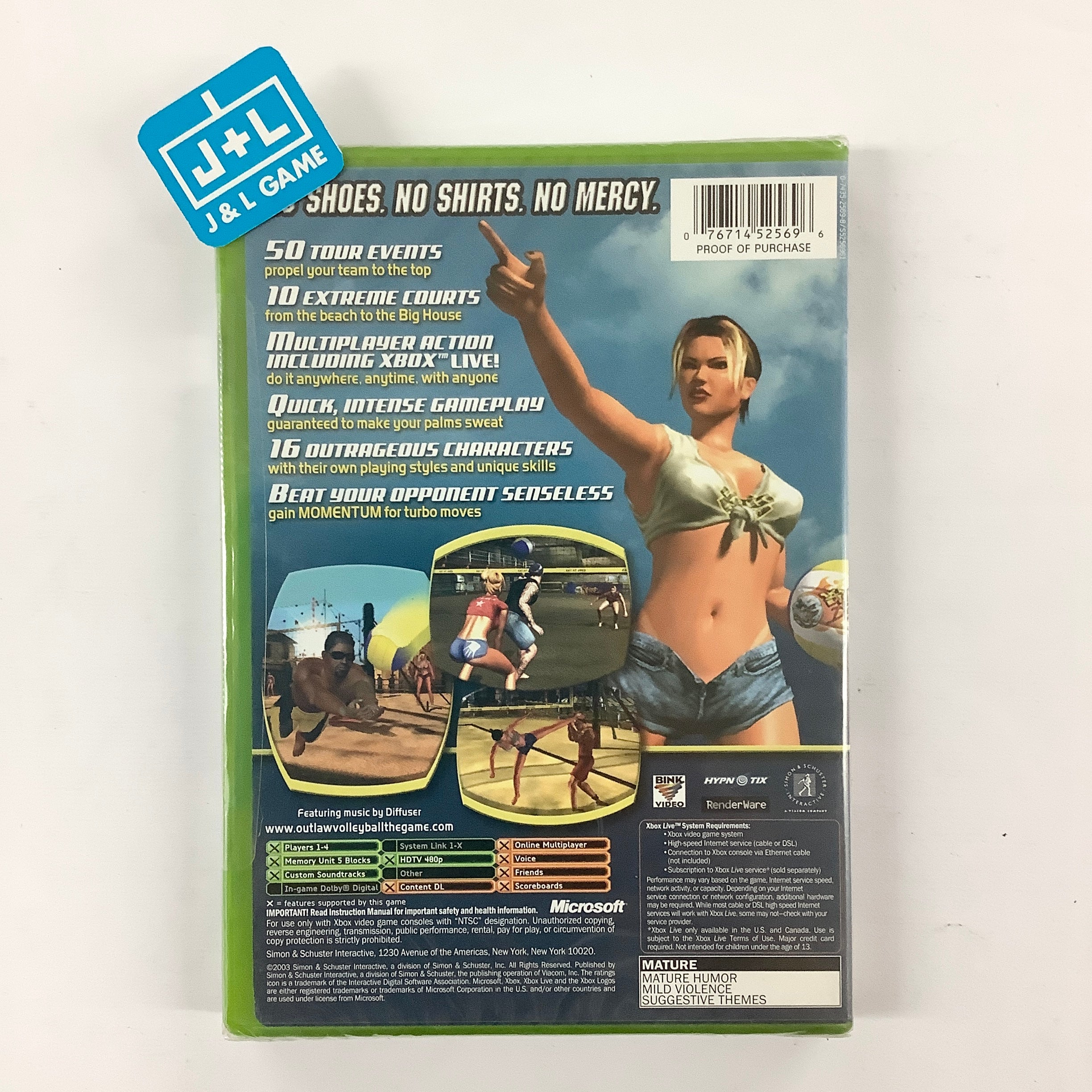 Outlaw Volleyball - (XB) Xbox Video Games Simon & Schuster   