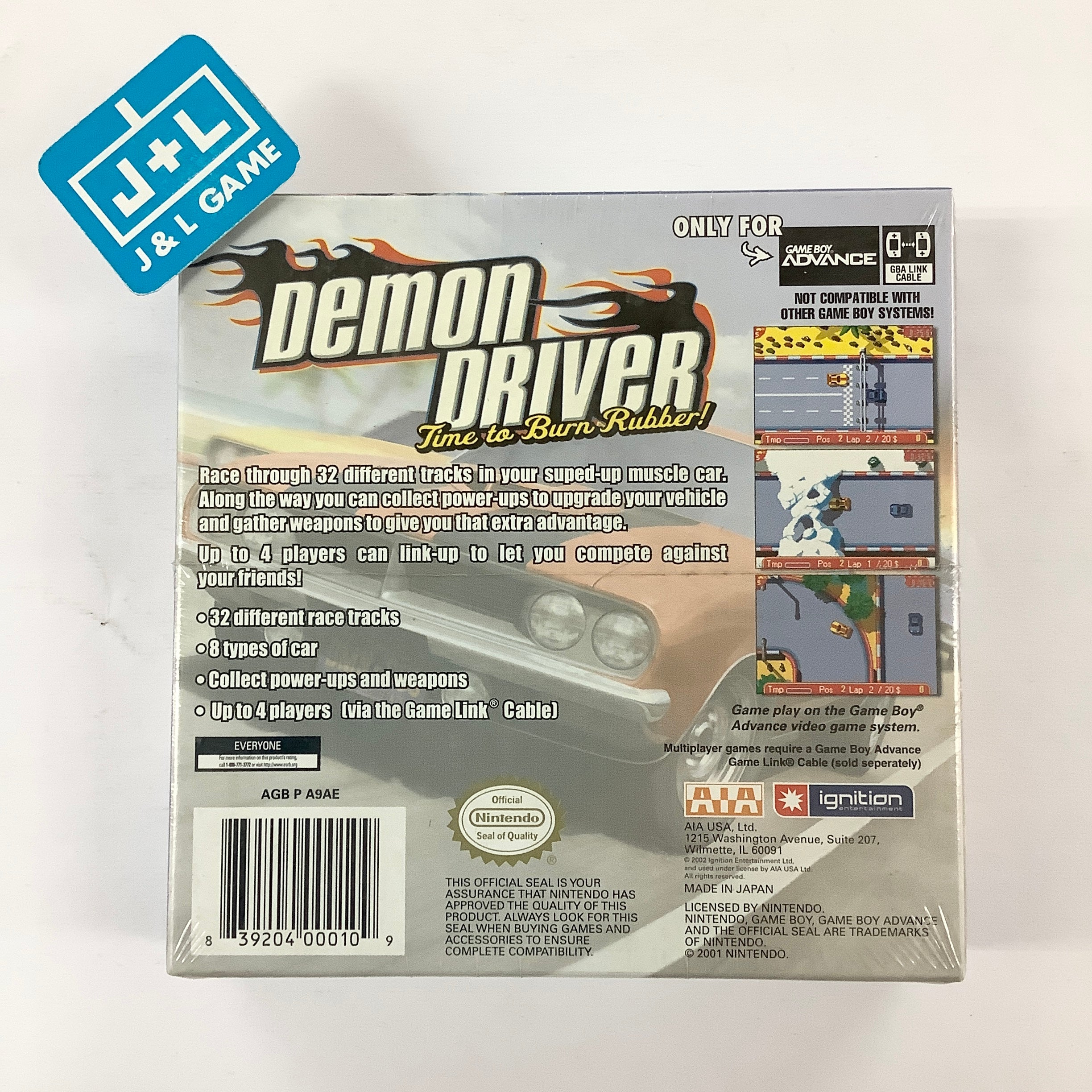 Demon Driver: Time to Burn Rubber - (GBA) Game Boy Advance Video Games Ignition Entertainment   