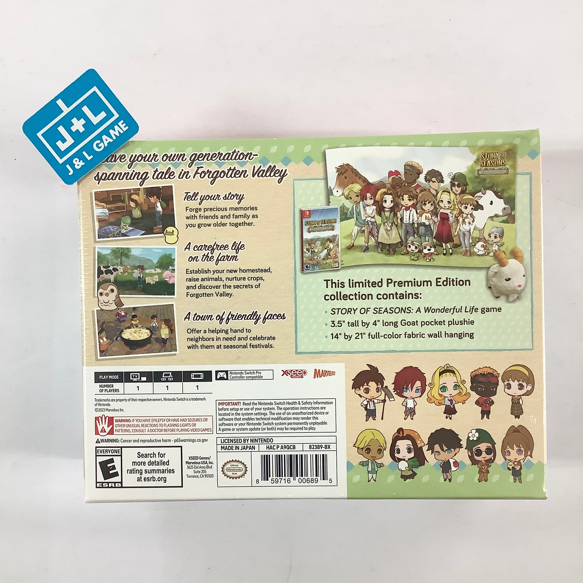 Story of Seasons: A Wonderful Life (Premium Edition) - (NSW) Nintendo Switch Video Games Xseed   