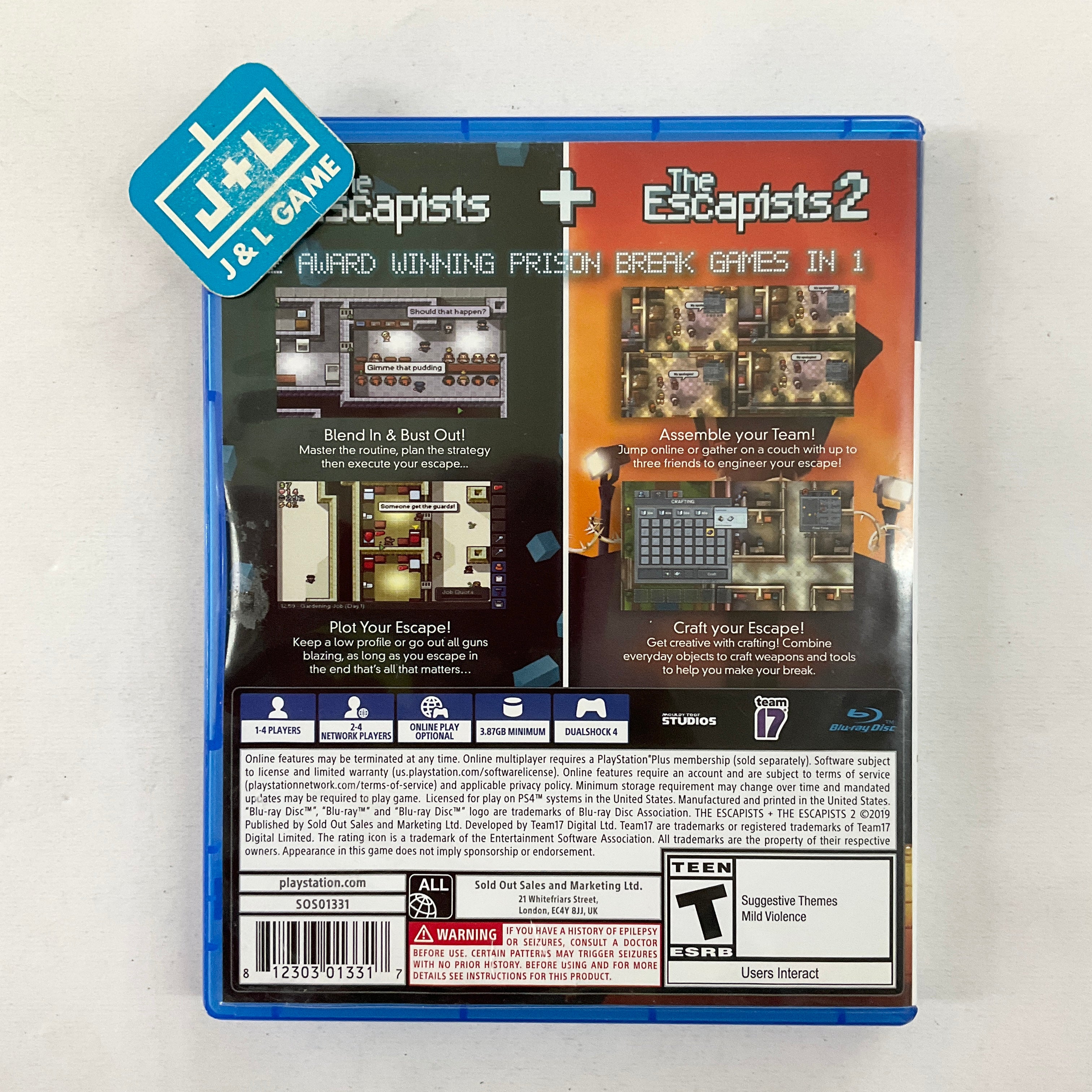 The Escapists / The Escapists 2 - (PS4) Playstation 4 [Pre-Owned] Video Games Team17   