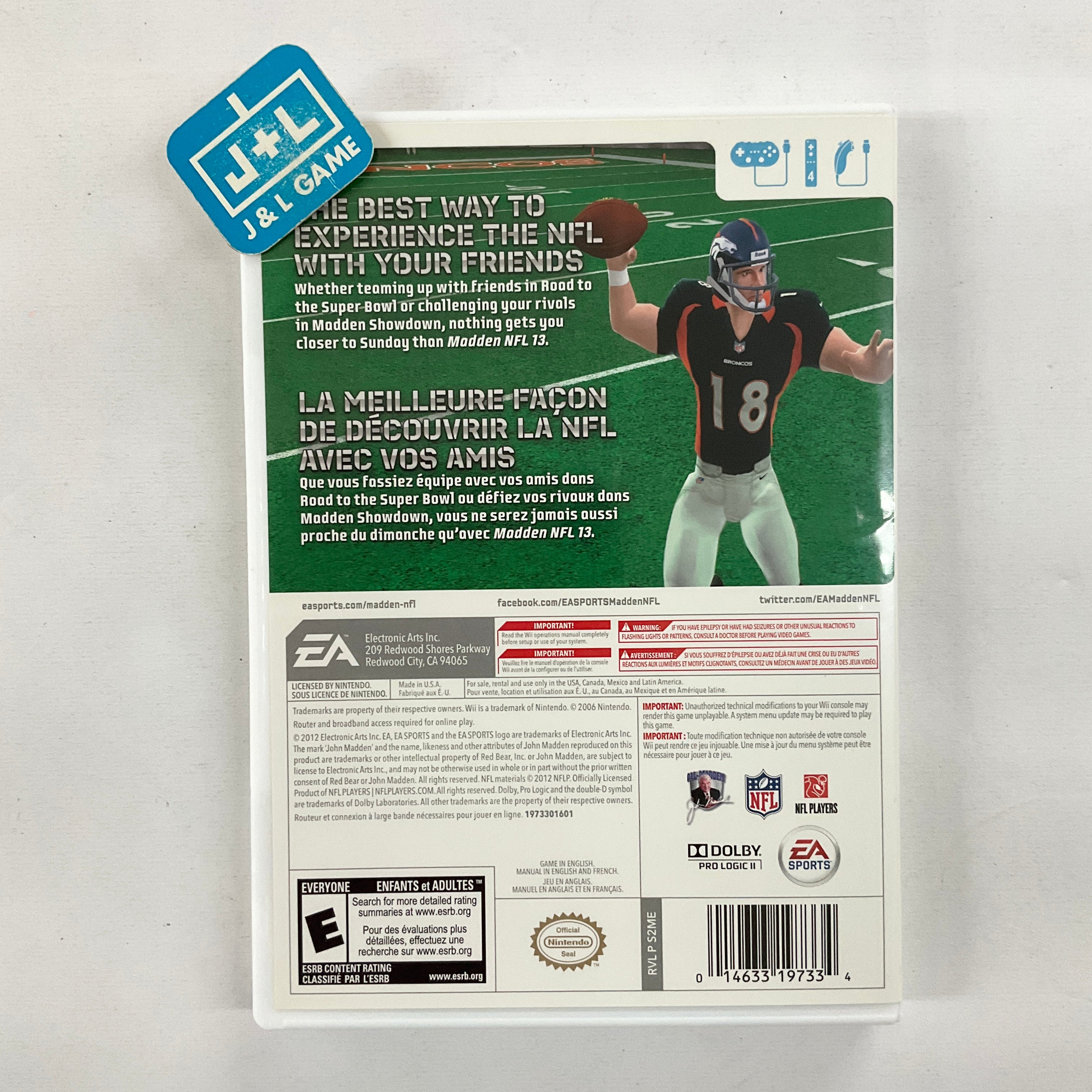 Madden NFL 13 - Nintendo Wii [Pre-Owned] Video Games EA Sports   