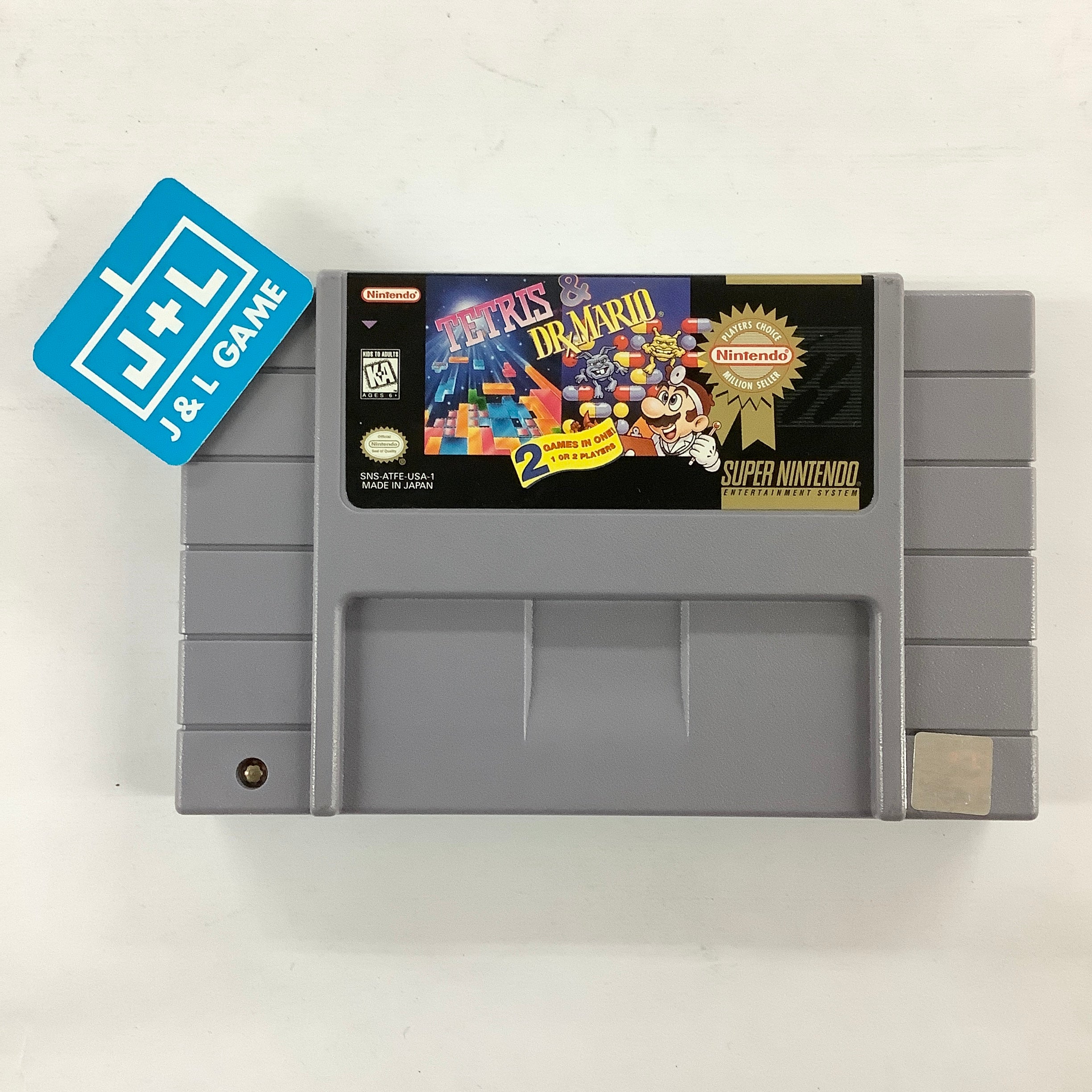 Tetris & Dr. Mario (Player's Choice) - (SNES) Super Nintendo [Pre-Owned] Video Games Nintendo   