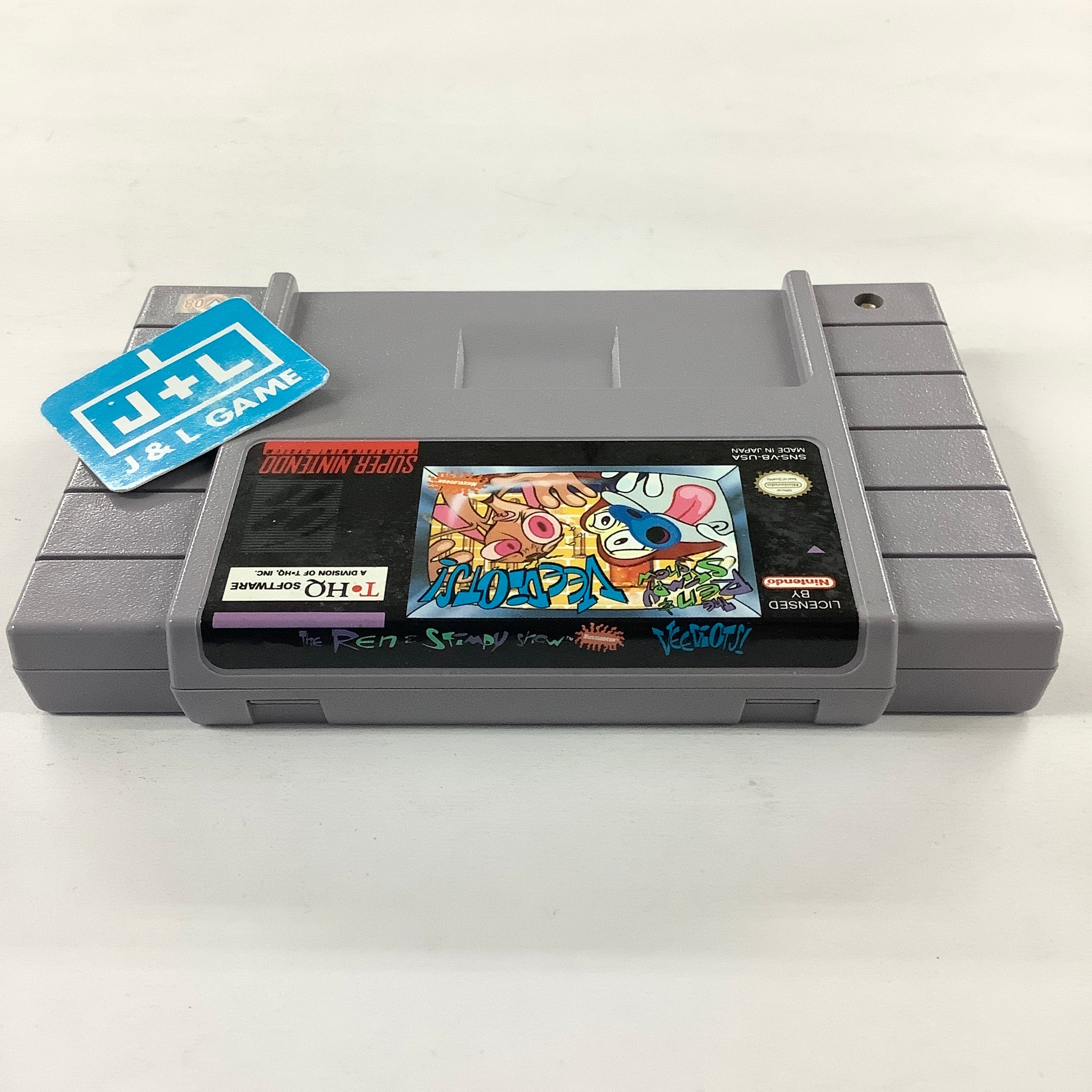 The Ren & Stimpy Show: Veediots! - (SNES) Super Nintendo [Pre-Owned] Video Games THQ   