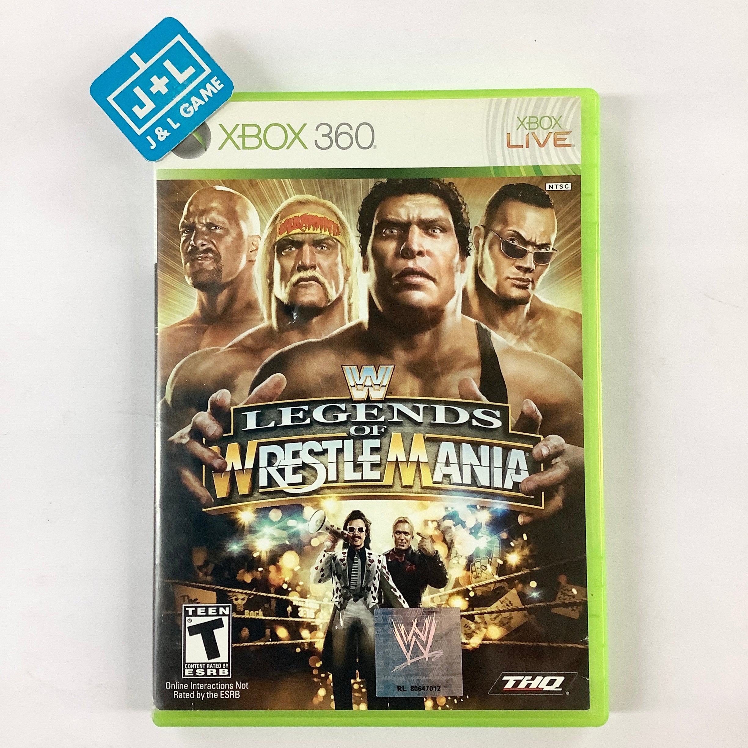 WWE Legends of WrestleMania - Xbox 360 [Pre-Owned] Video Games THQ   