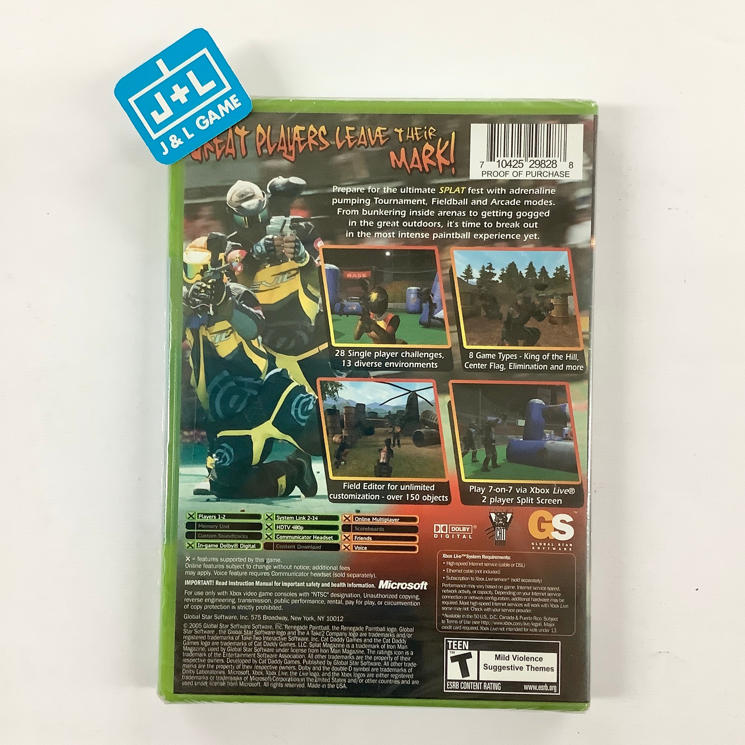 Splat Magazine Renegade Paintball - (XB) Xbox Video Games Take-Two Interactive   