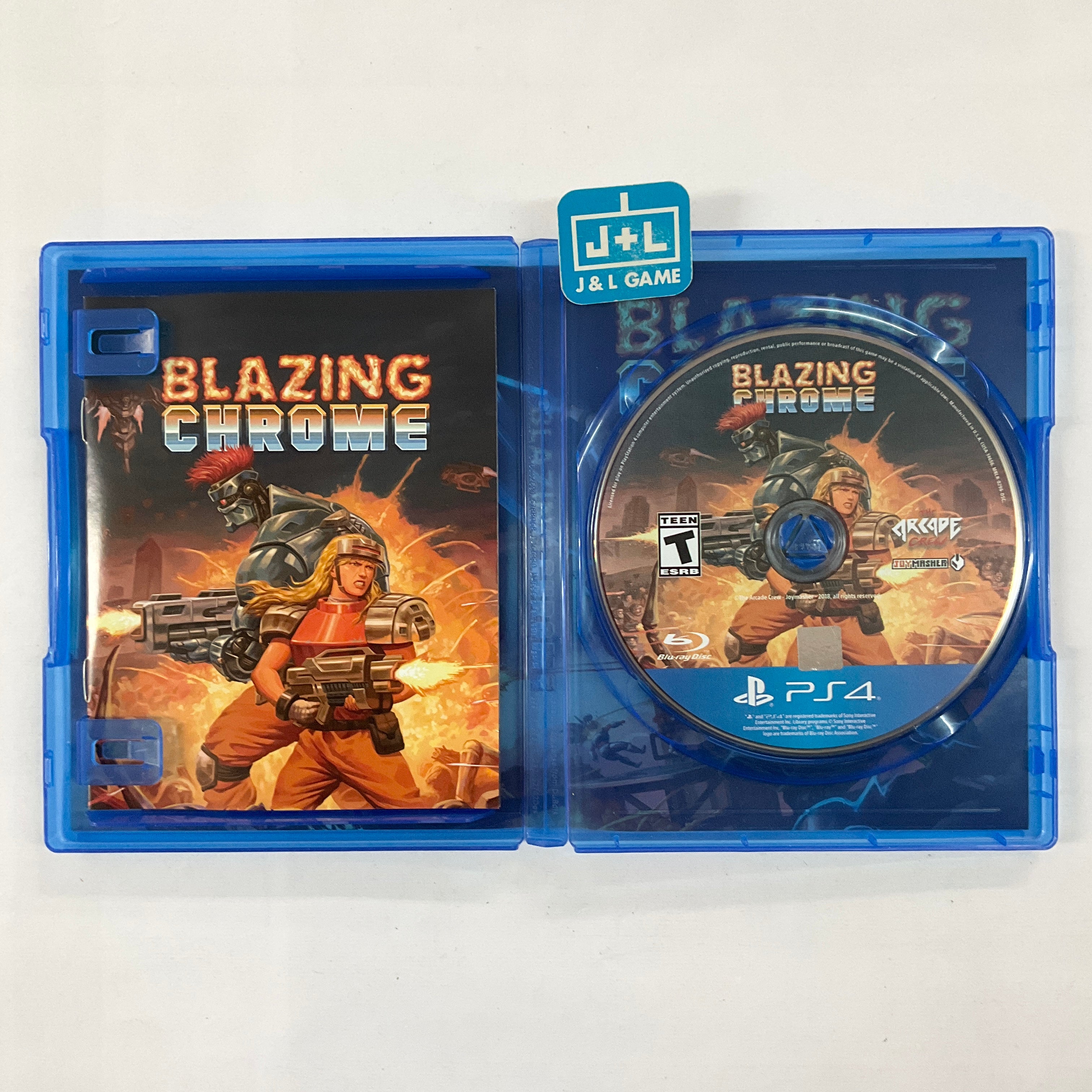 Blazing Chrome (Limited Run #296) - (PS4) PlayStation 4 [Pre-Owned] Video Games Limited Run Games   