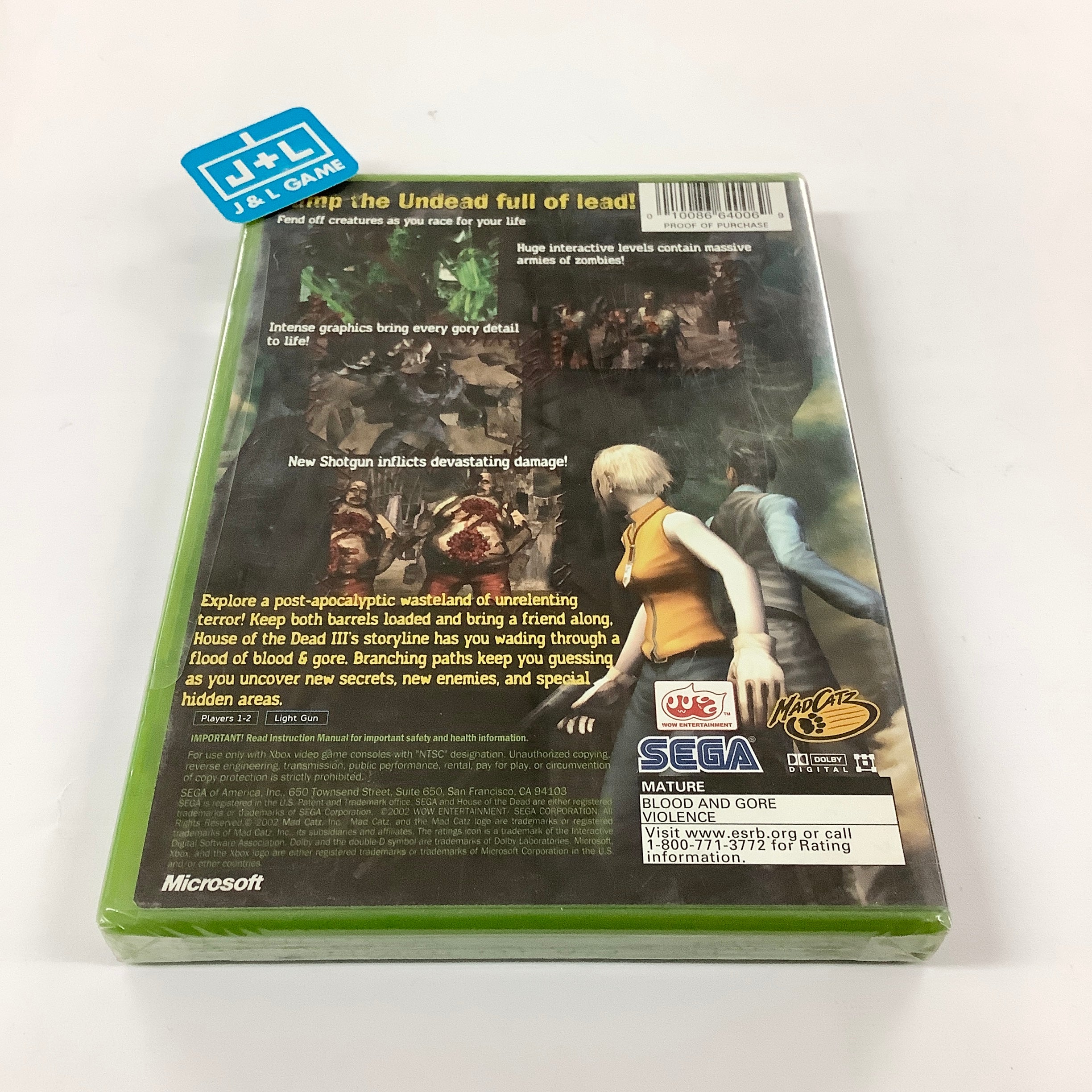 The House of the Dead III - (XB) Xbox Video Games Sega   