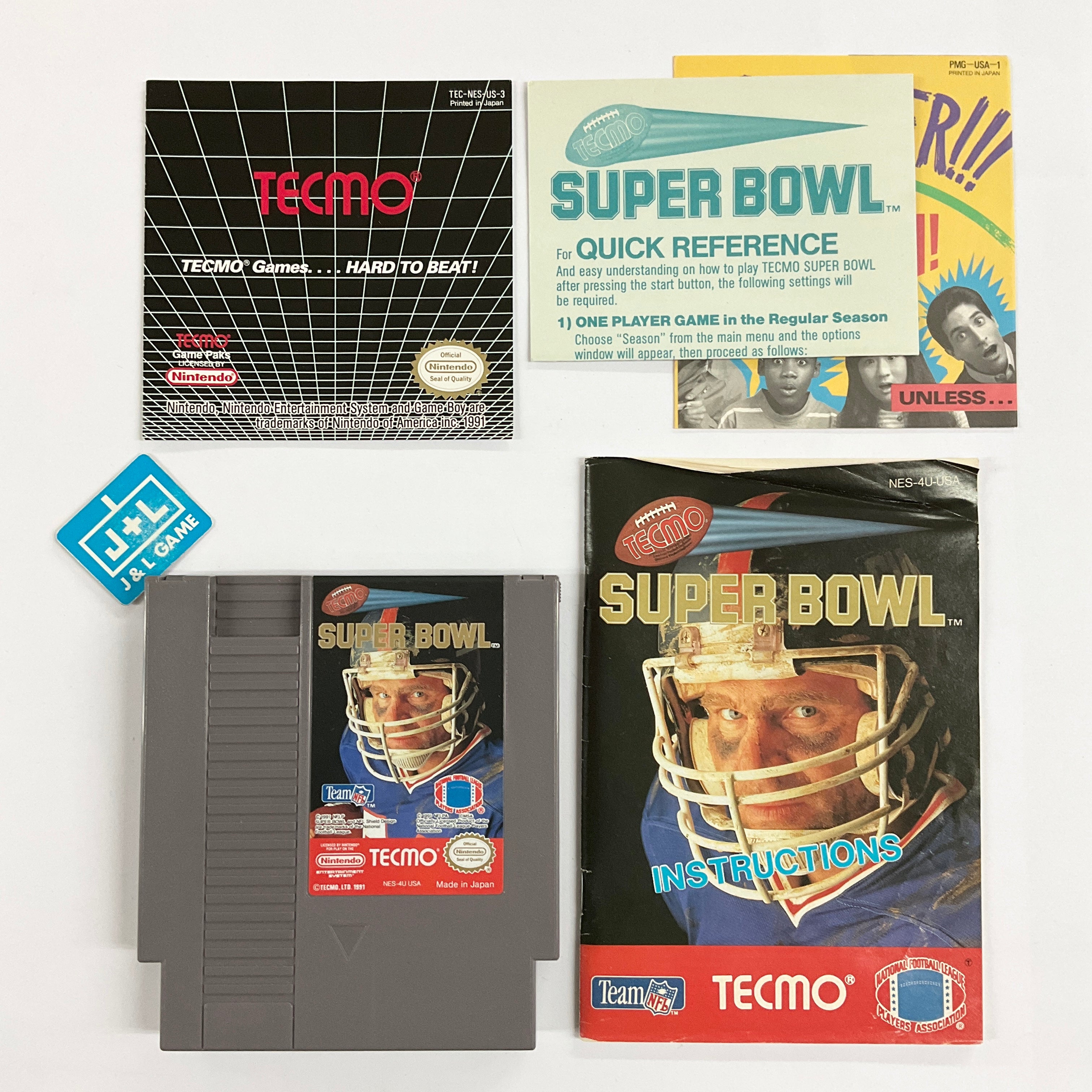 Tecmo Super Bowl - (NES) Nintendo Entertainment System [Pre-Owned] Video Games Tecmo   