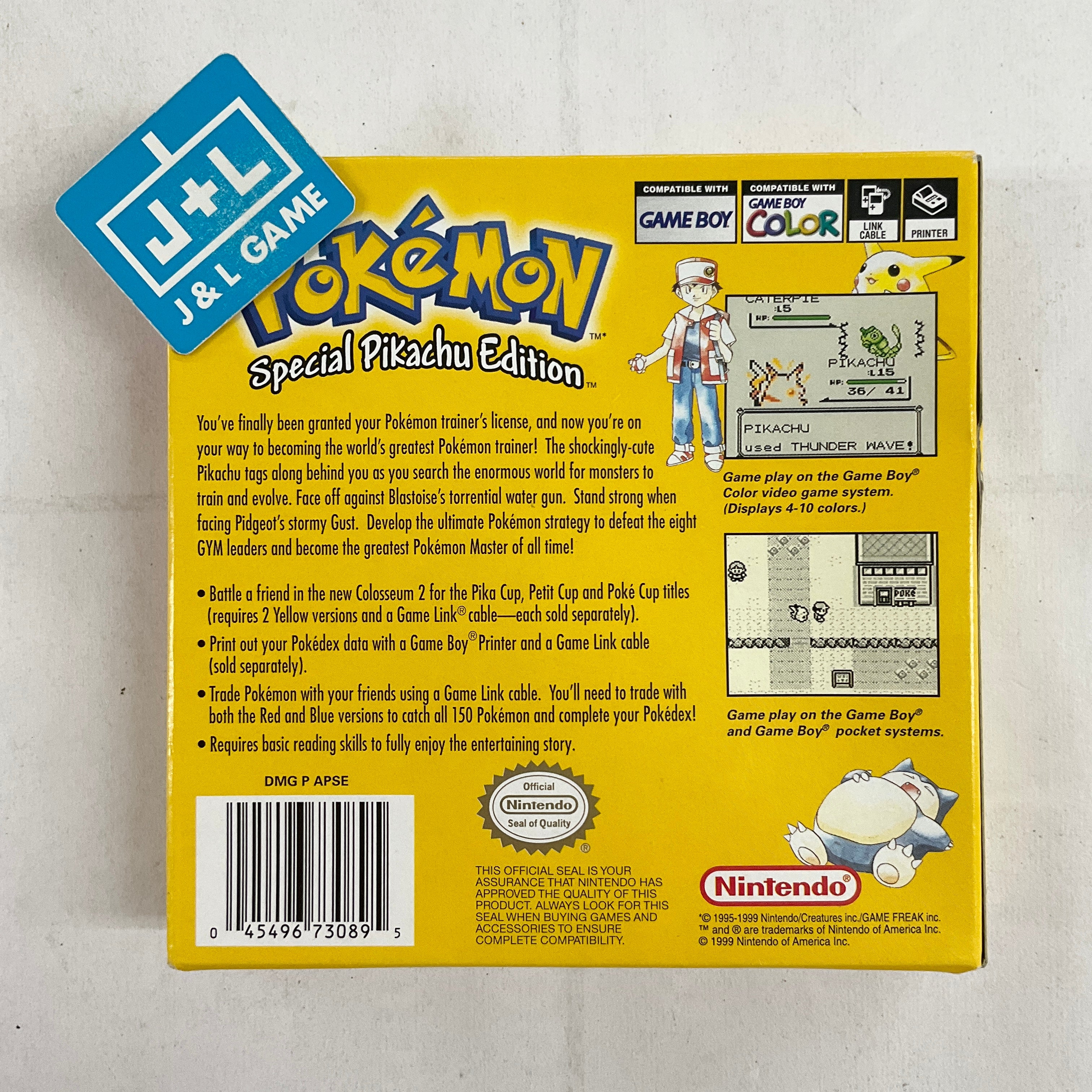 Pokemon Yellow Version: Special Pikachu Edition - (GB) Game Boy [Pre-Owned] Video Games Nintendo   