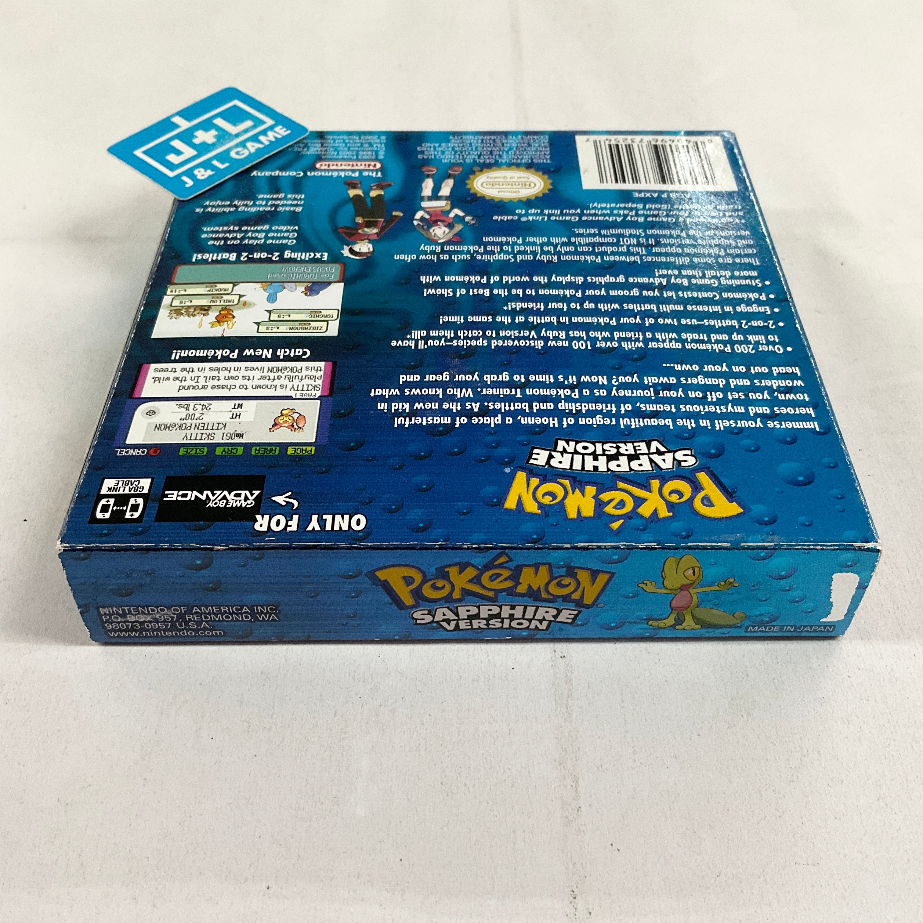 Pokemon Sapphire Version - (GBA) Game Boy Advance [Pre-Owned] Video Games Nintendo   