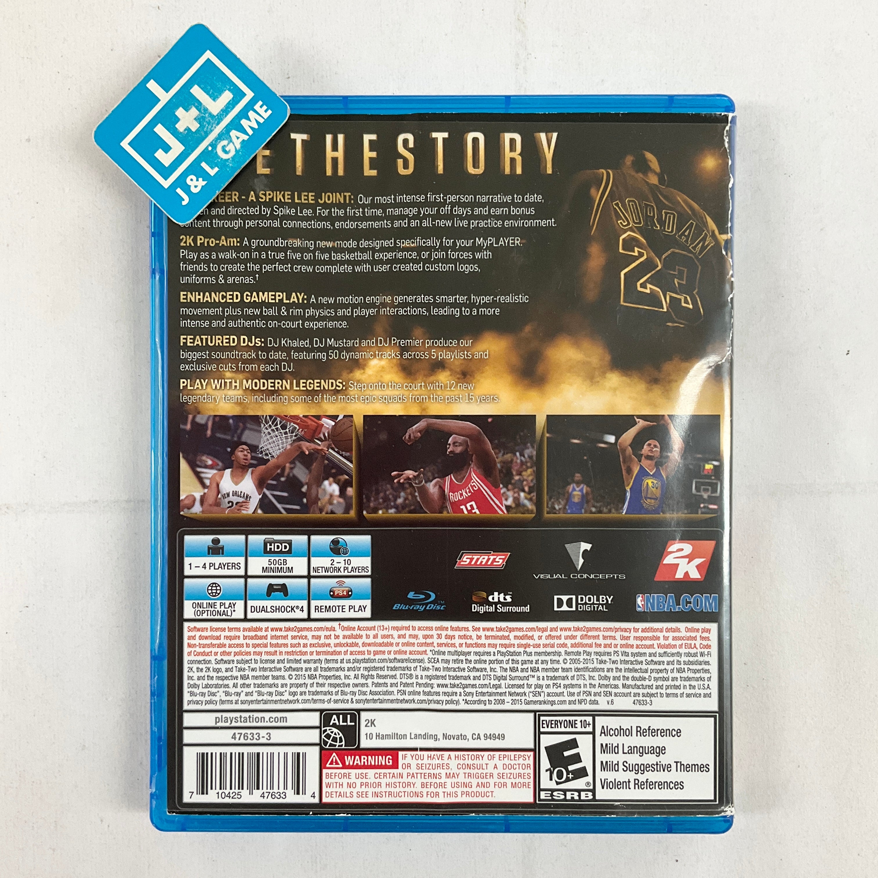 NBA 2K16 (Michael Jordan) - (PS4) PlayStation 4 [Pre-Owned] Video Games 2K Sports   