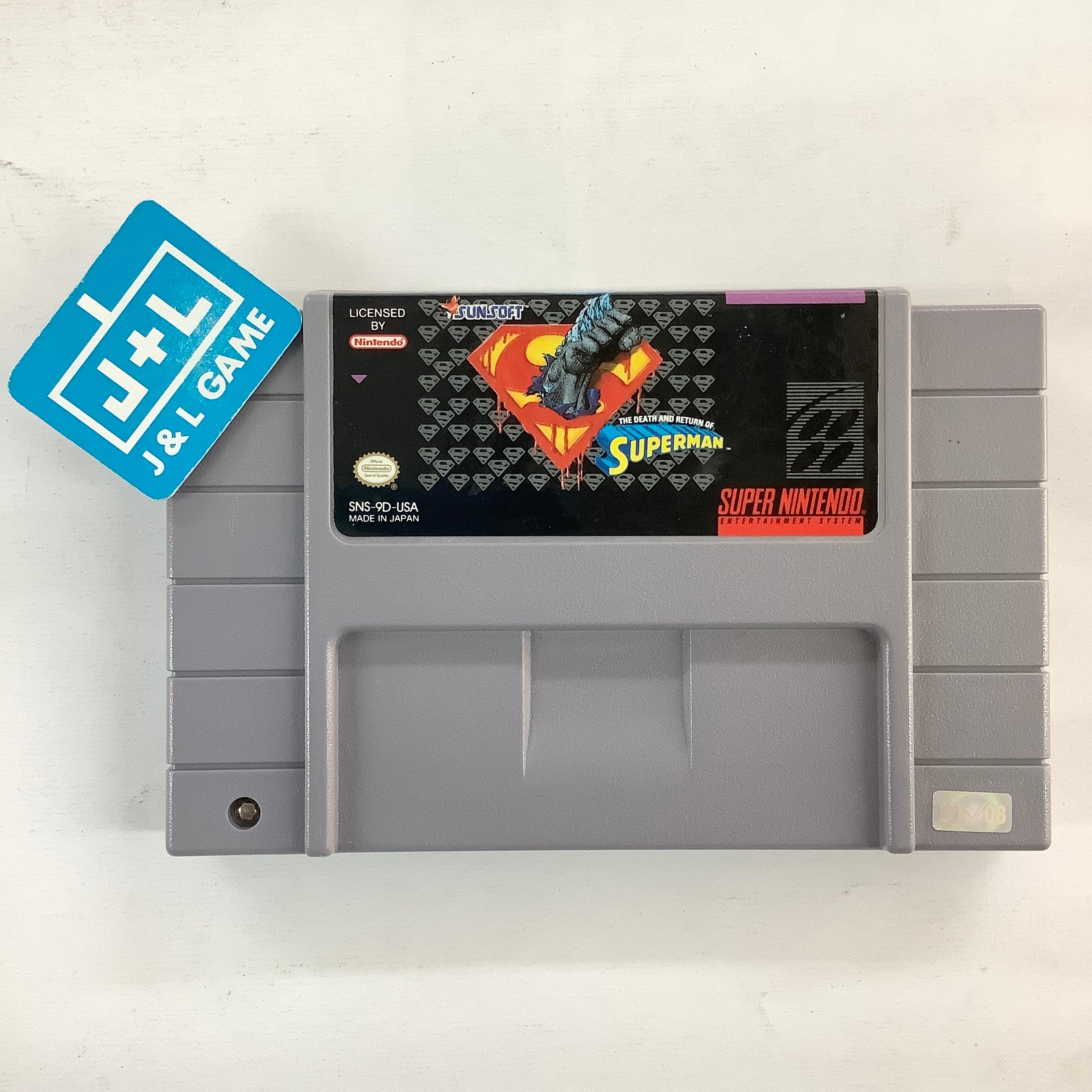 The Death and Return of Superman - (SNES) Super Nintendo [Pre-Owned] Video Games SunSoft   