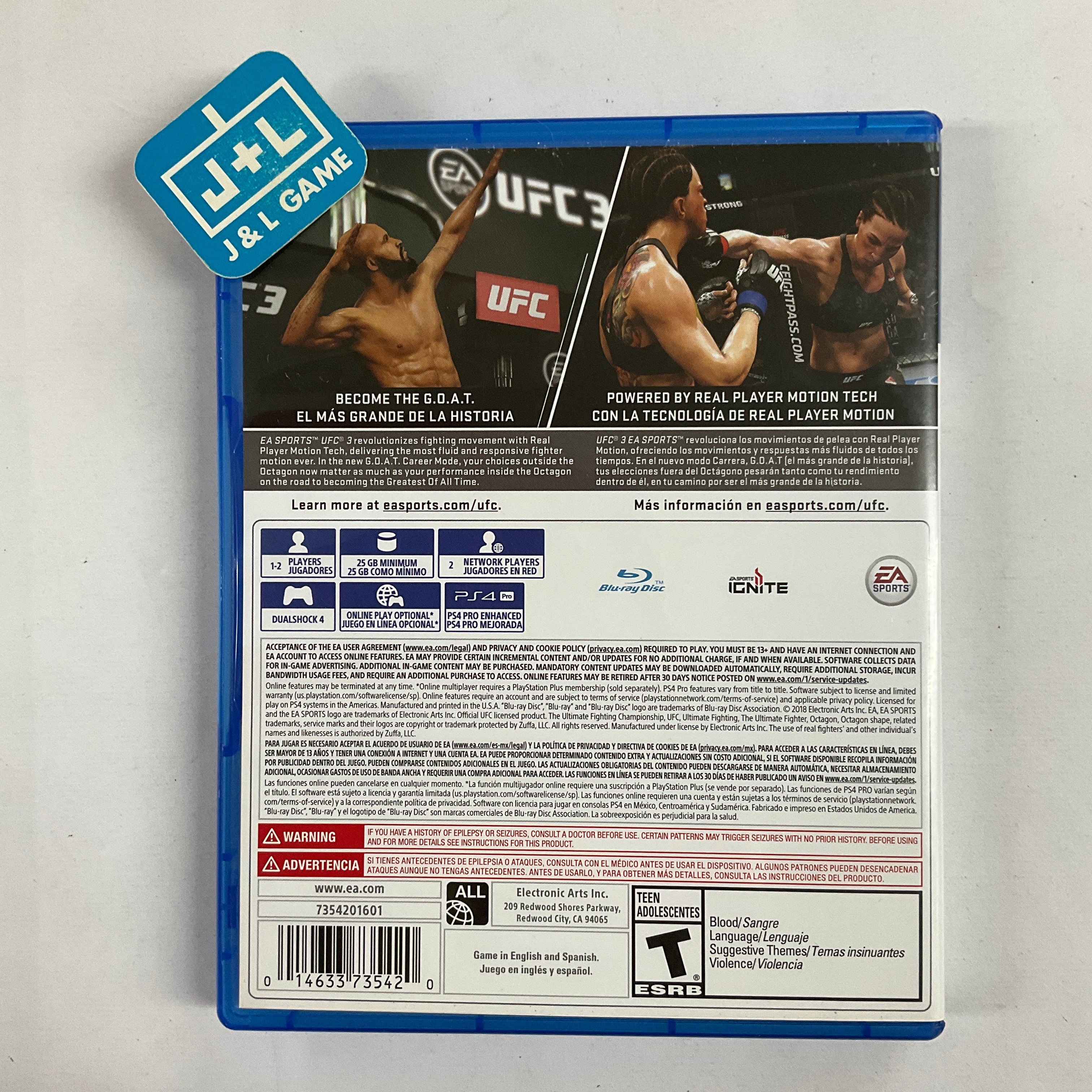 EA SPORTS UFC 3 - PlayStation 4 [Pre-Owned] Video Games Electronic Arts   