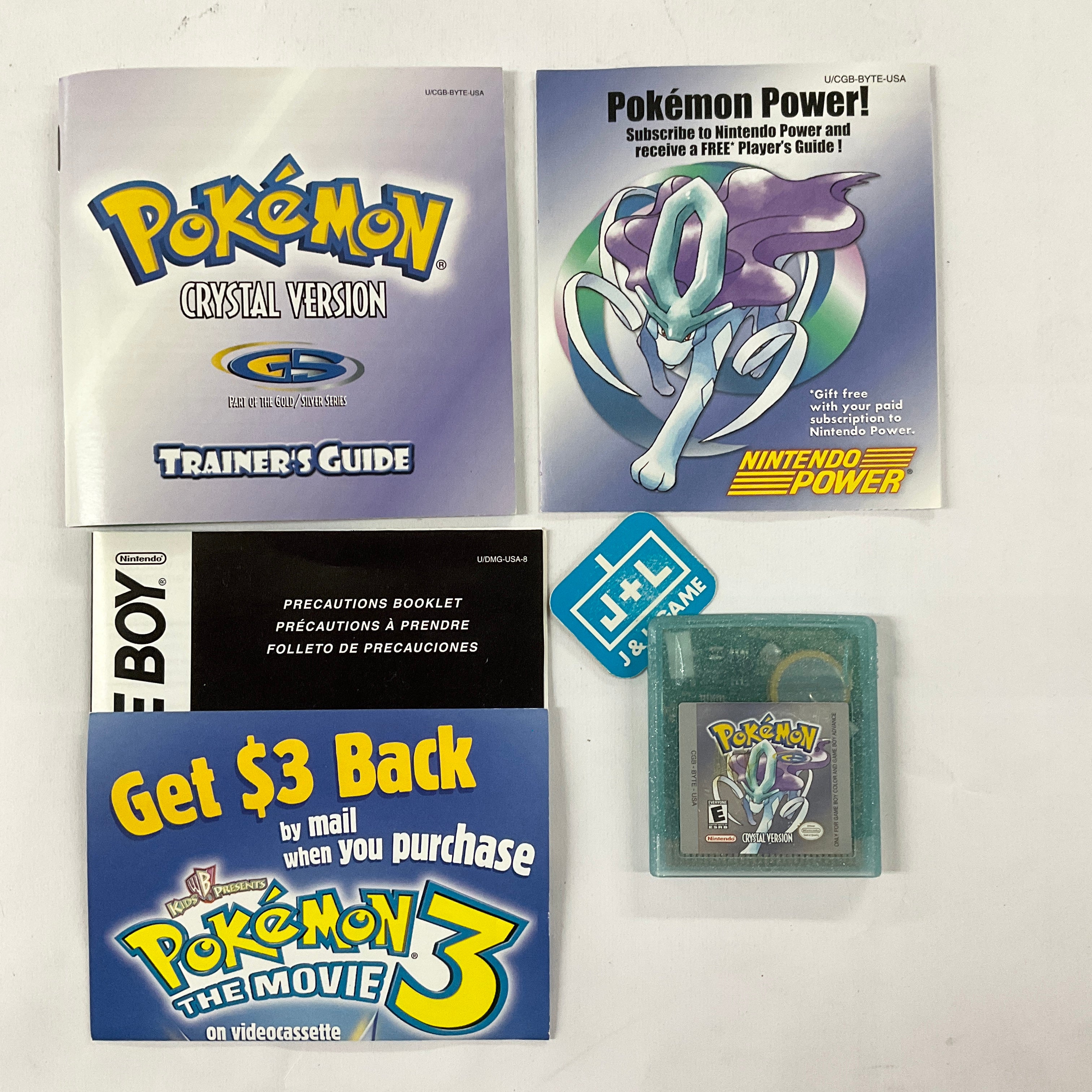 Pokemon Crystal Version - (GBC) Game Boy Color [Pre-Owned] Video Games Nintendo   