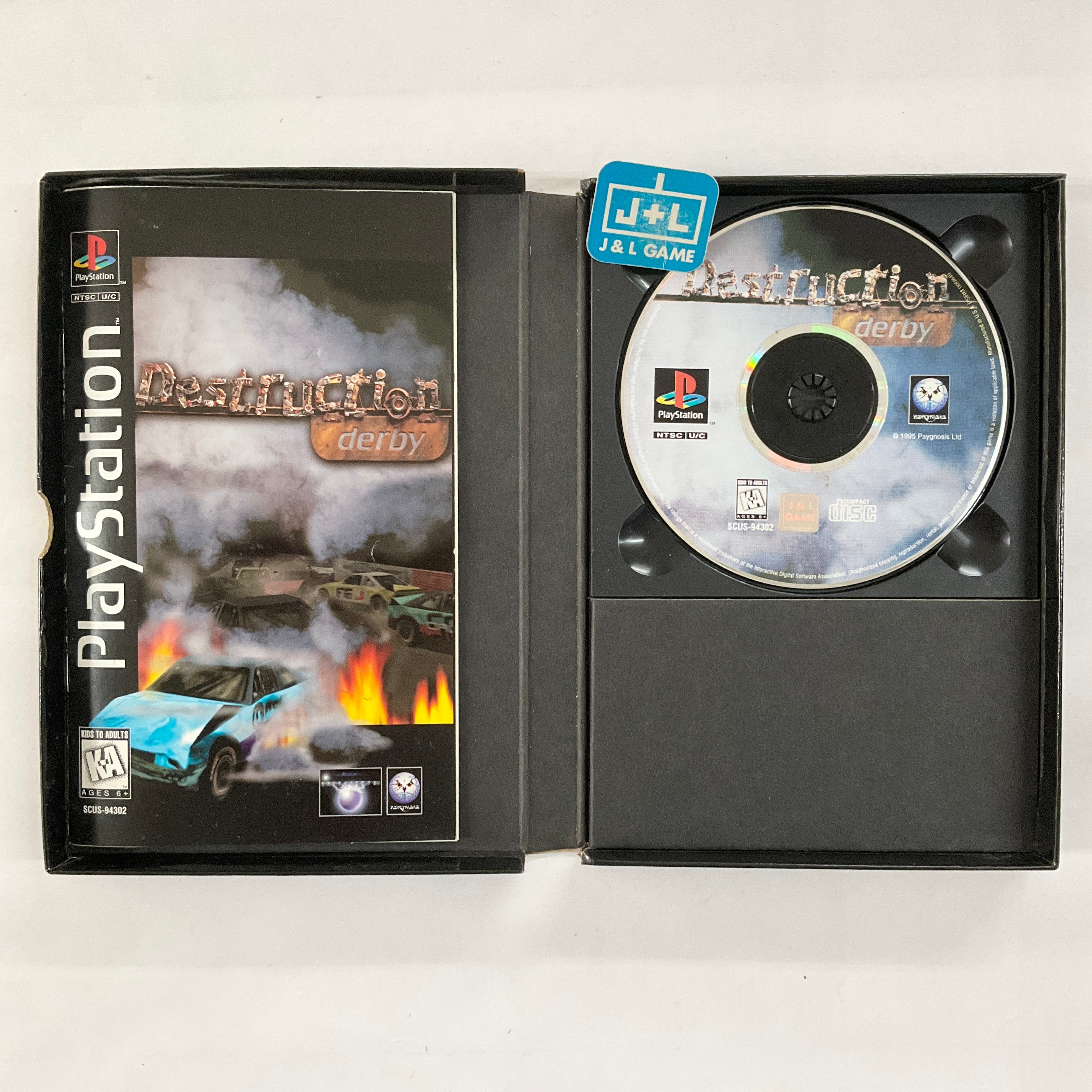 Destruction Derby (Long Box) - (PS1) PlayStation 1 [Pre-Owned] Video Games Psygnosis   