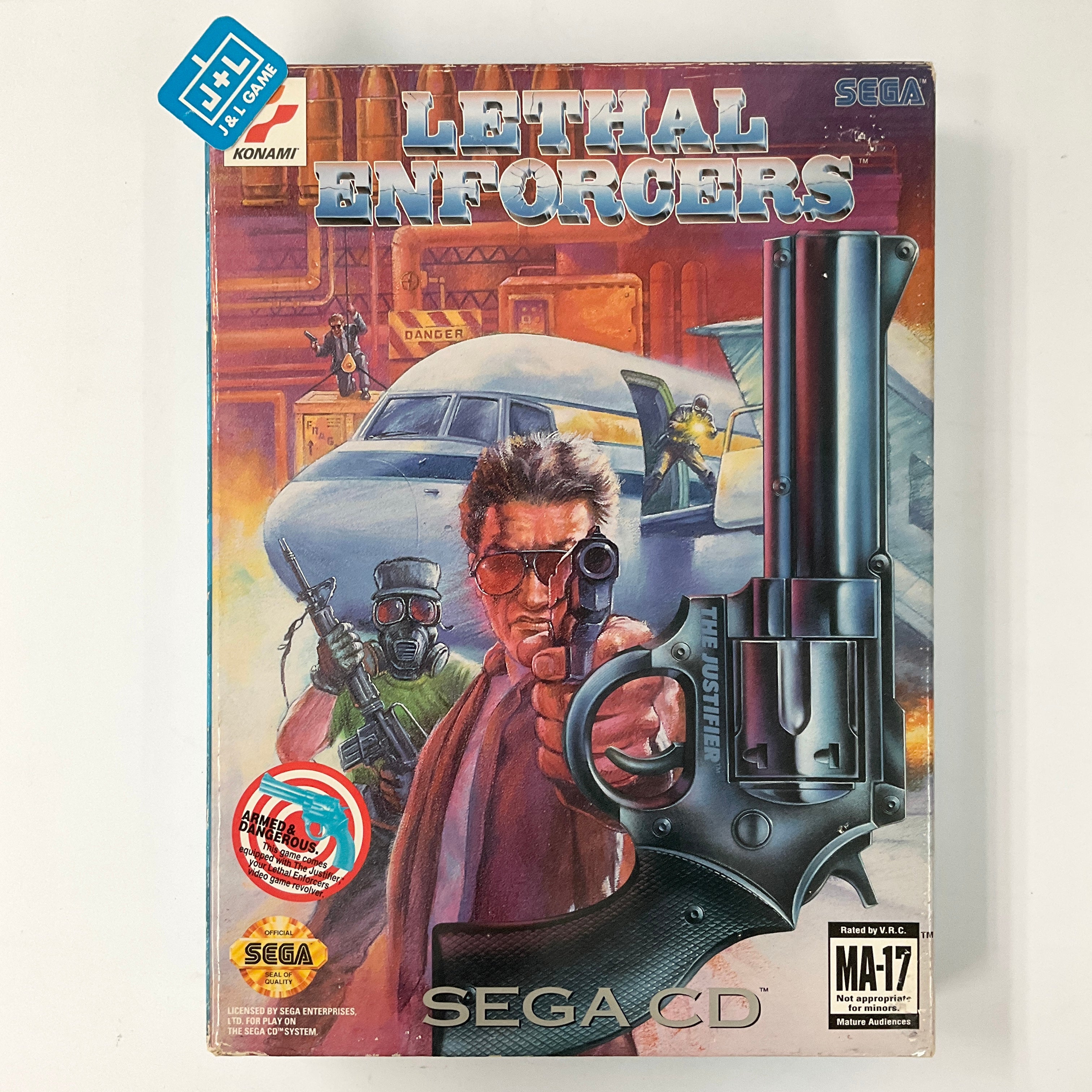 Lethal Enforcers - (SCD) SEGA CD [Pre-Owned] Video Games Konami   