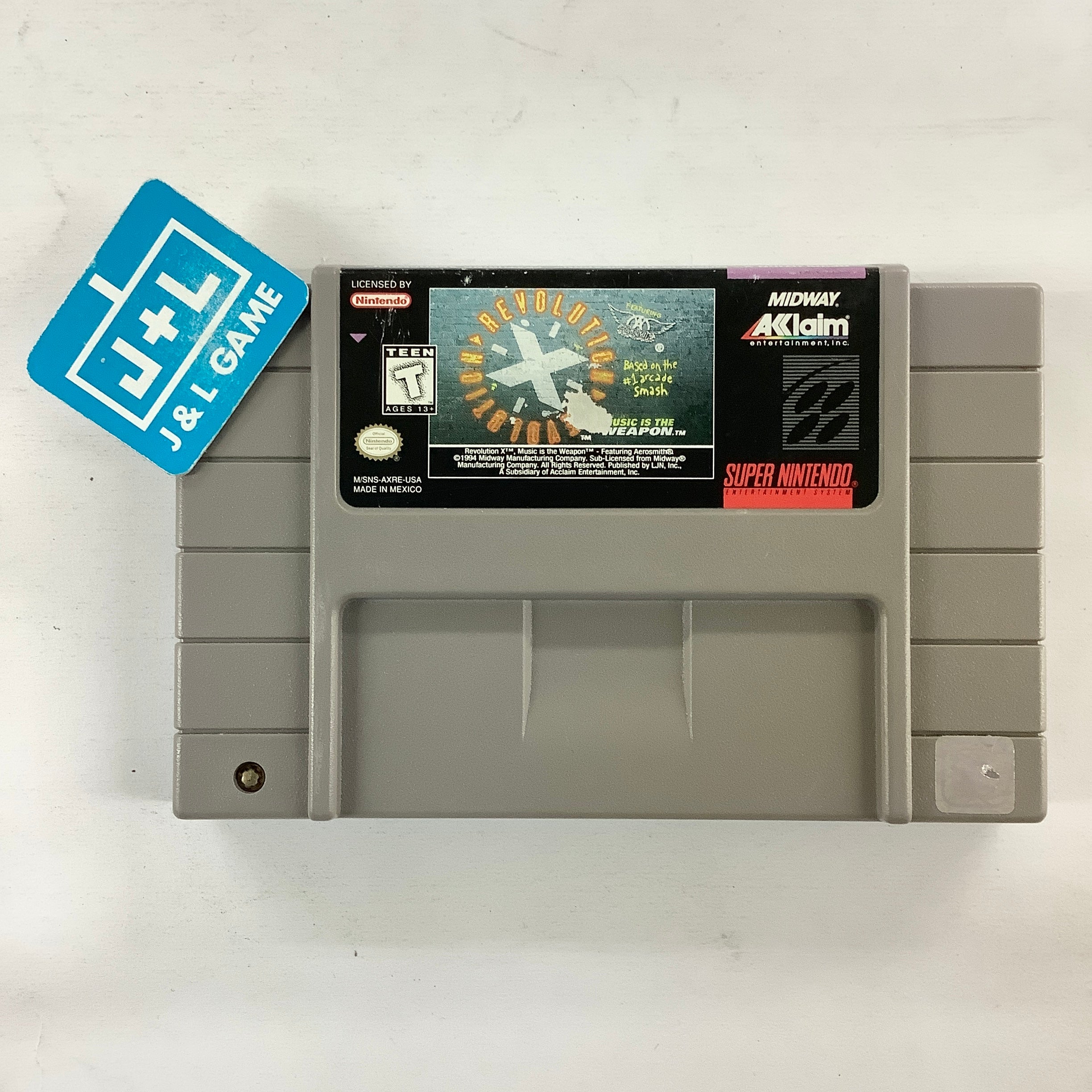 Revolution X - (SNES) Super Nintendo [Pre-Owned] Video Games Acclaim   