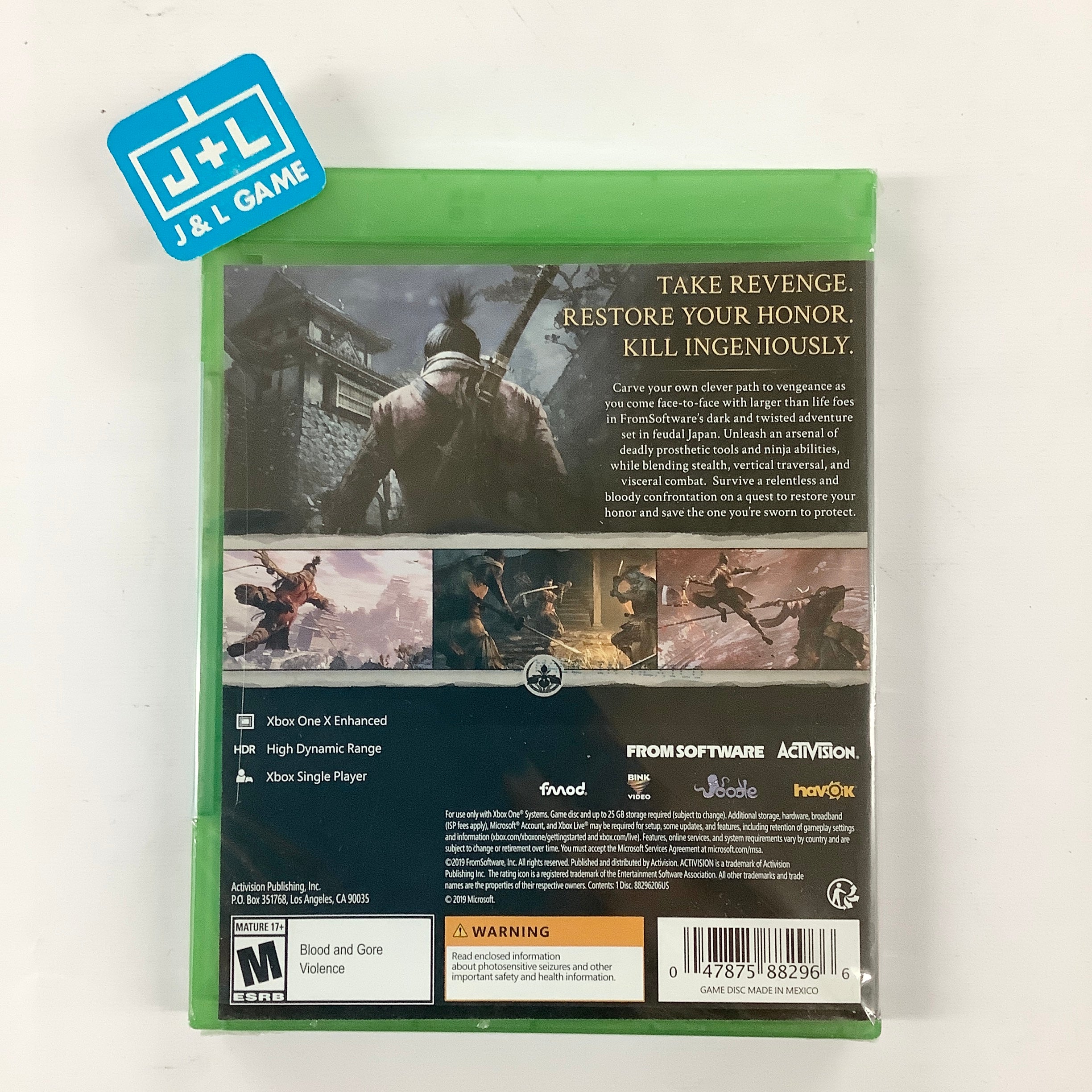 Sekiro: Shadows Die Twice - (XB1) Xbox One Video Games Activision   