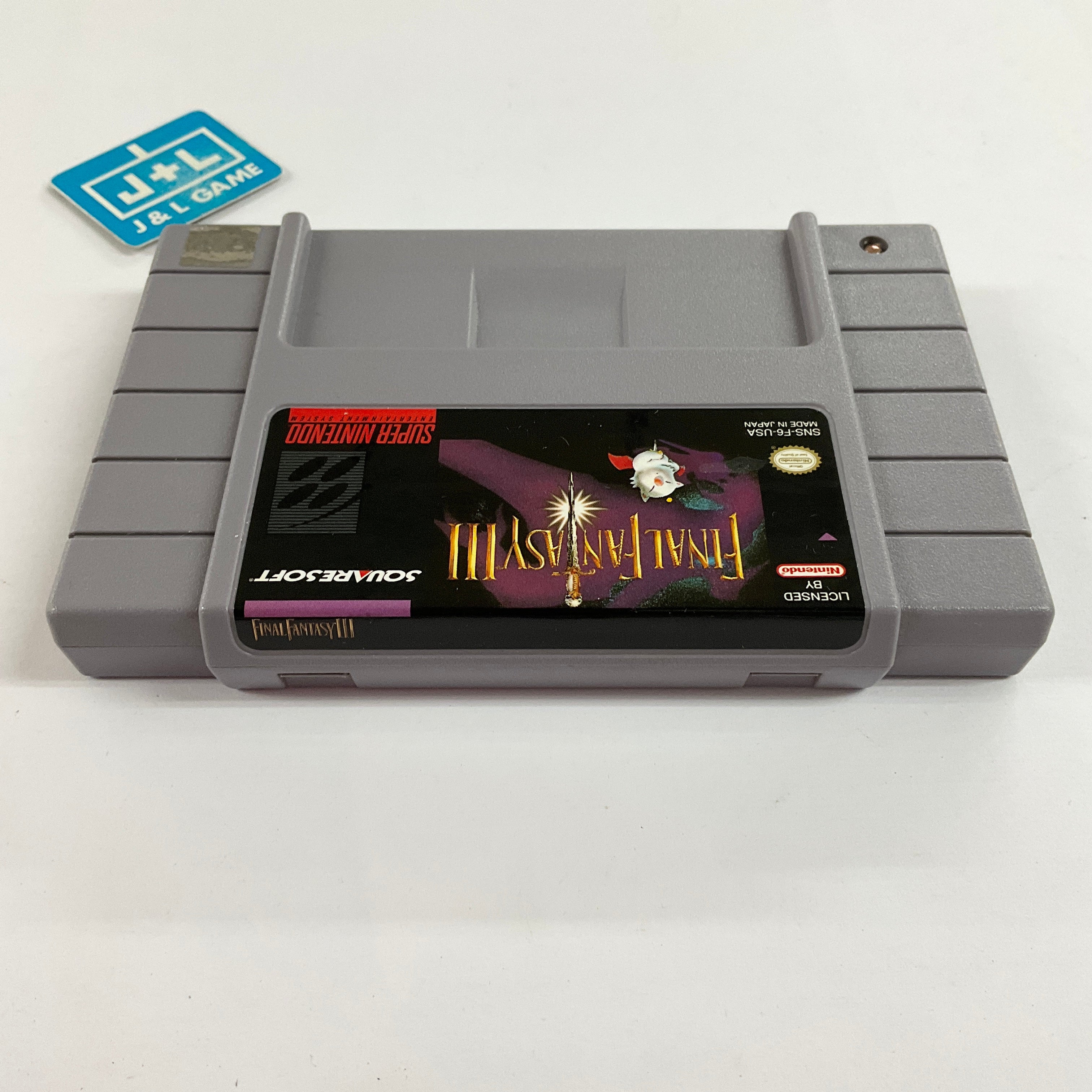 Final Fantasy III - (SNES) Super Nintendo [Pre-Owned] Video Games SquareSoft   