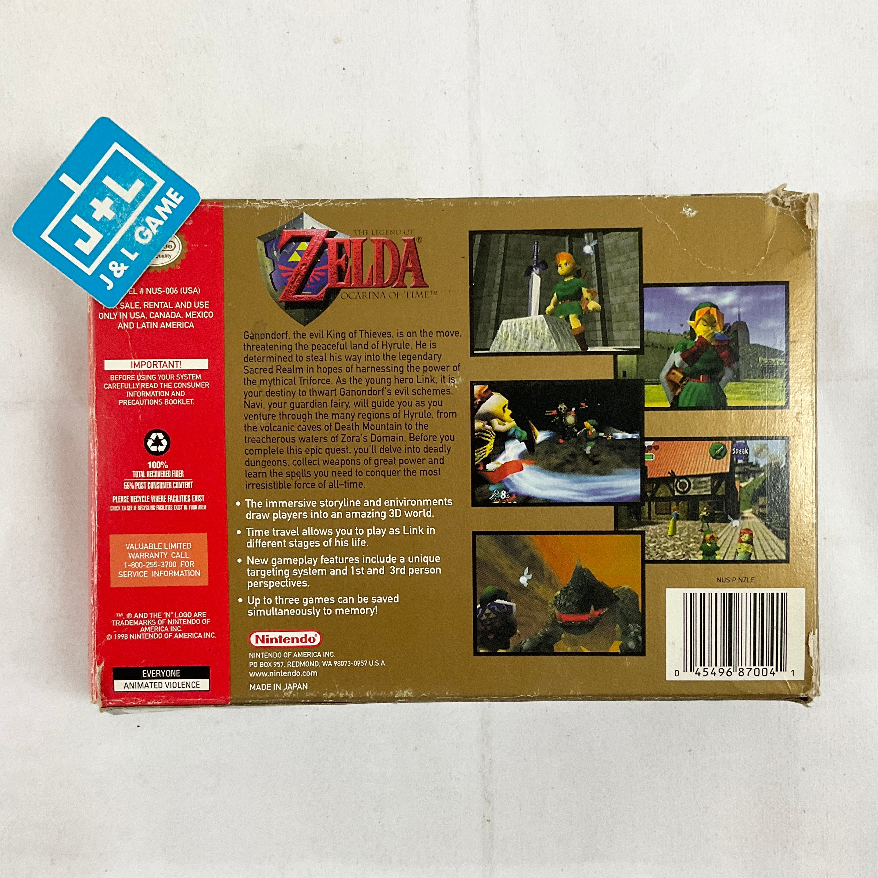 The Legend of Zelda: Ocarina of Time - (N64) Nintendo 64 [Pre-Owned] Video Games Nintendo   