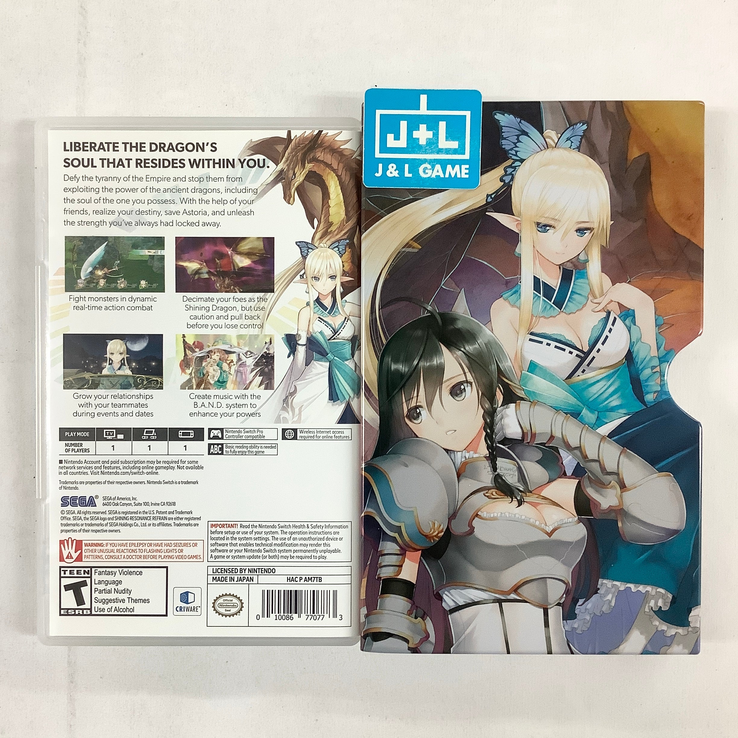 Shining Resonance Refrain: Draconic Launch Edition - (NSW) Nintendo Switch [Pre-Owned] Video Games SEGA   