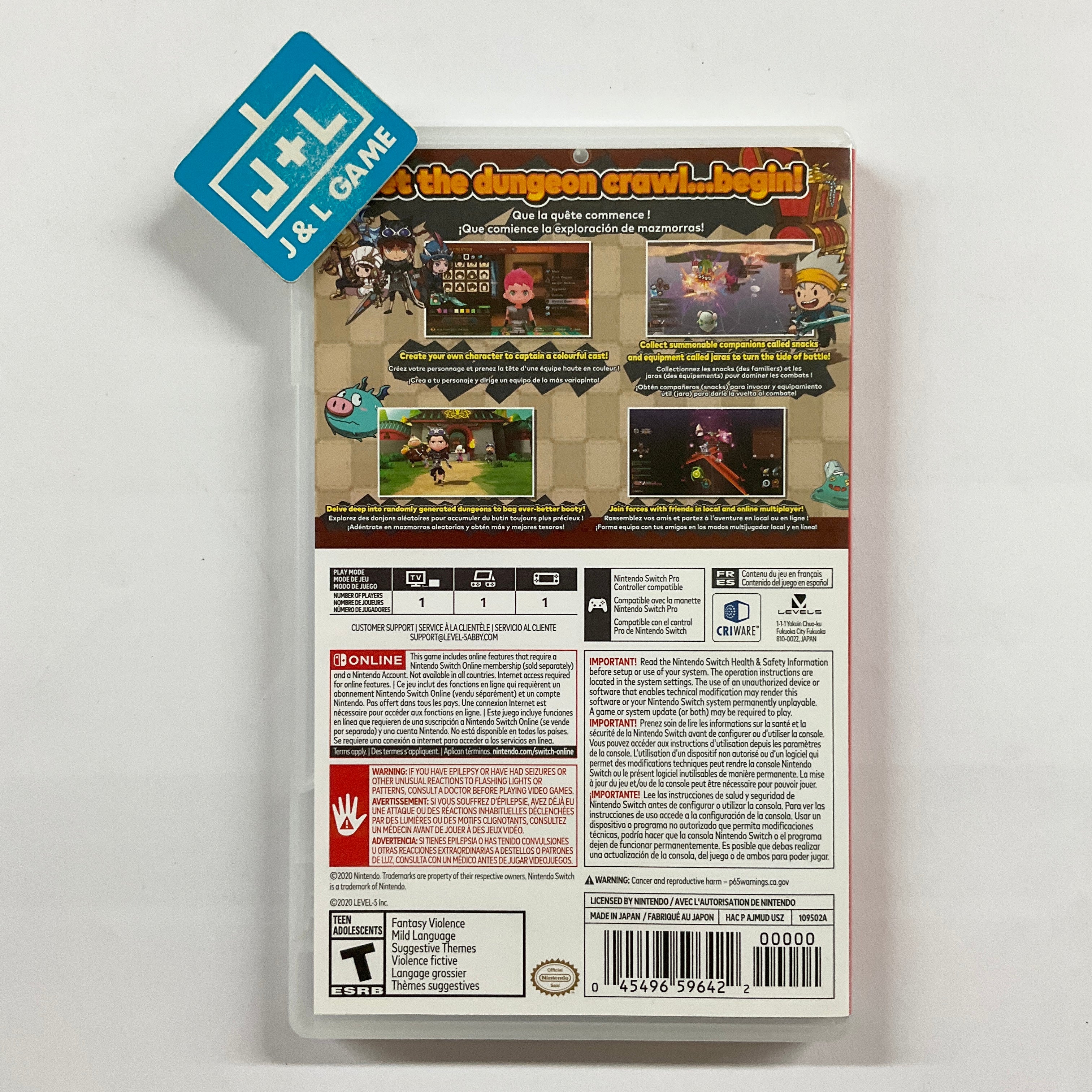 Snack World: The Dungeon Crawl Gold - (NSW) Nintendo Switch [Pre-Owned] Video Games Nintendo   