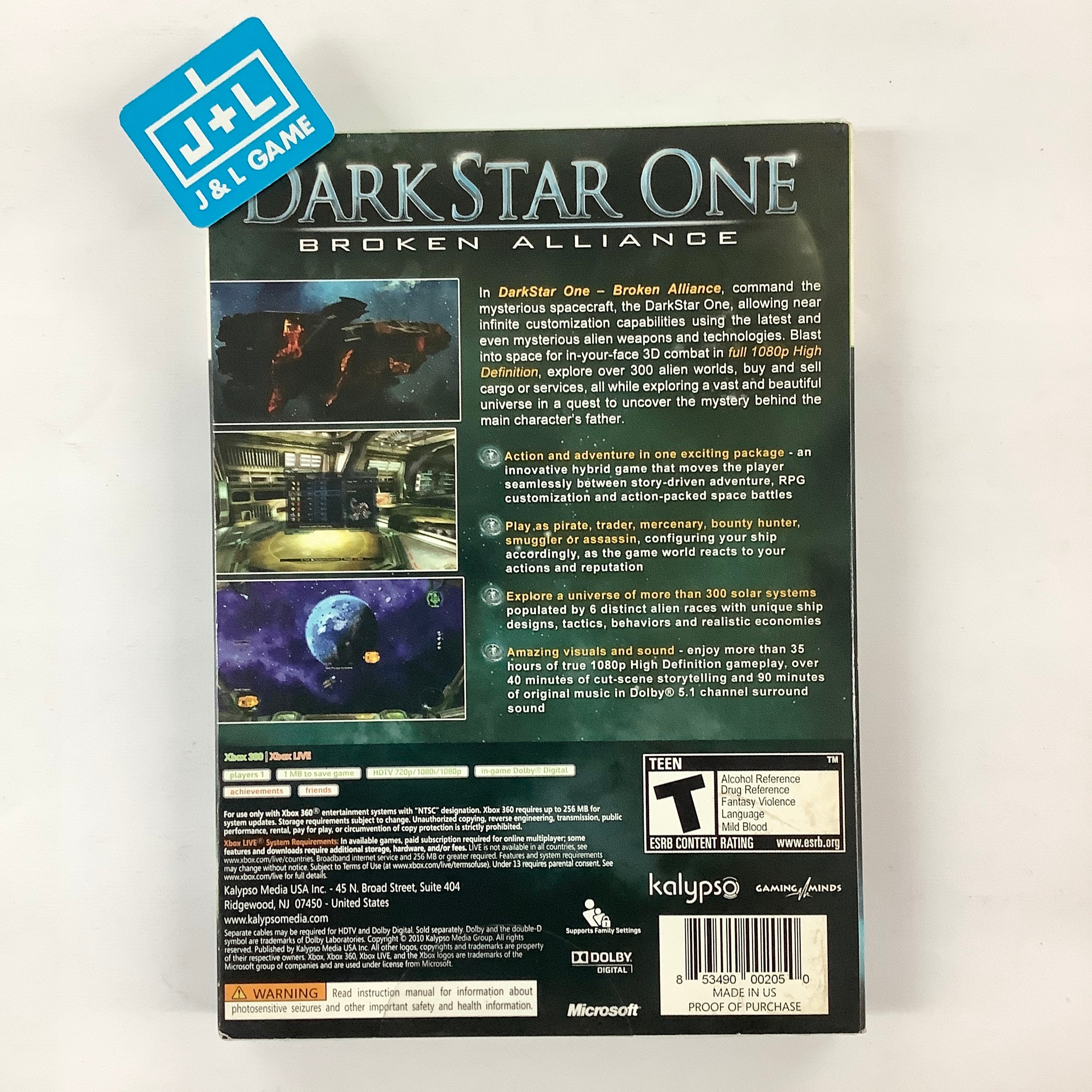 DarkStar One: Broken Alliance - Xbox 360 Video Games Kalypso   