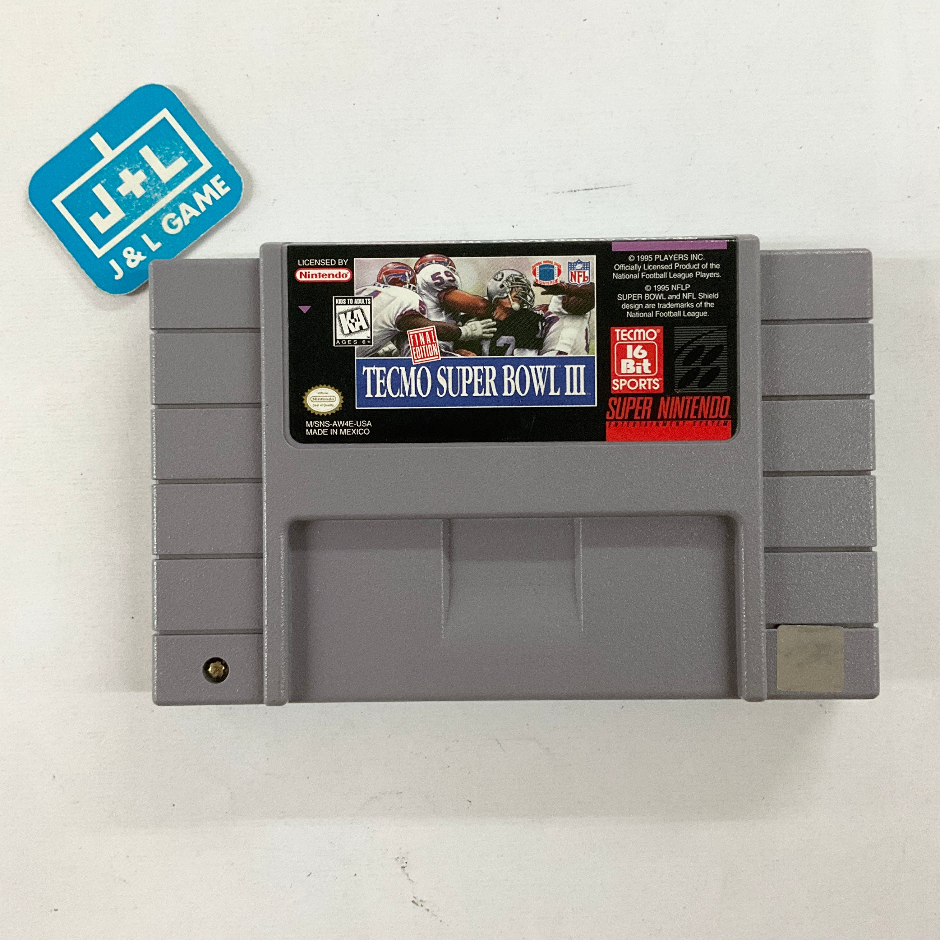 Tecmo Super Bowl III: Final Edition - (SNES) Super Nintendo [Pre-Owned] Video Games Tecmo   