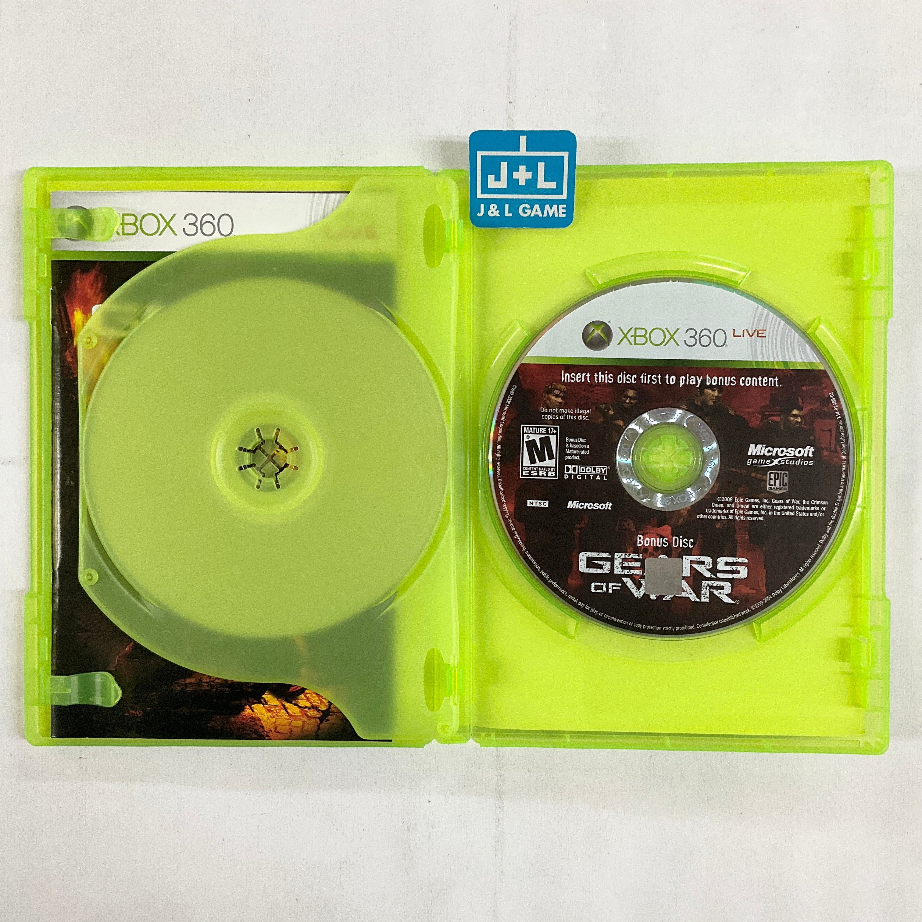 Gears of War (with Bonus Disc) - Xbox 360 [Pre-Owned] Video Games Microsoft   