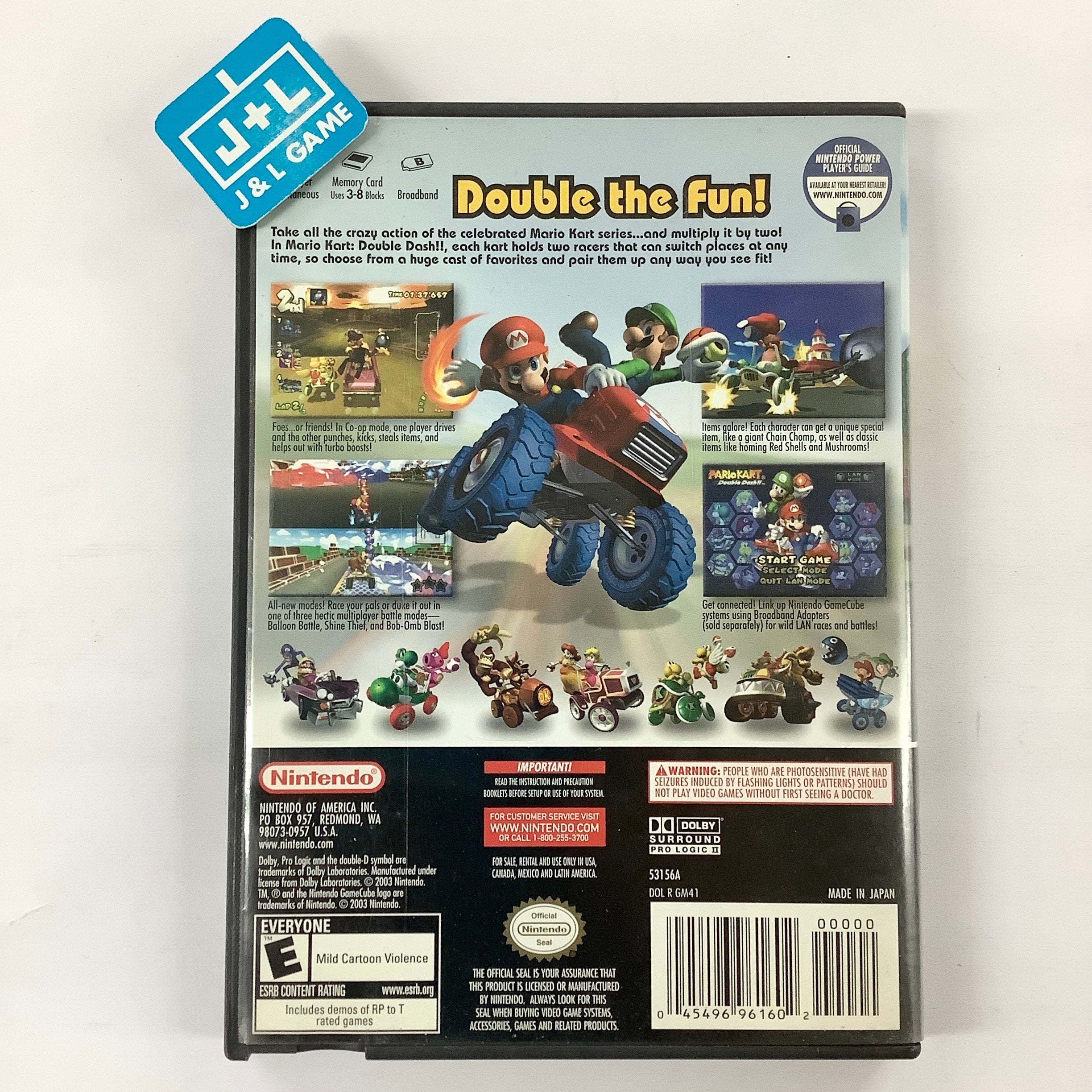 Mario Kart: Double Dash!! With Bonus Disc - (GC) GameCube [Pre-Owned] Video Games Nintendo   