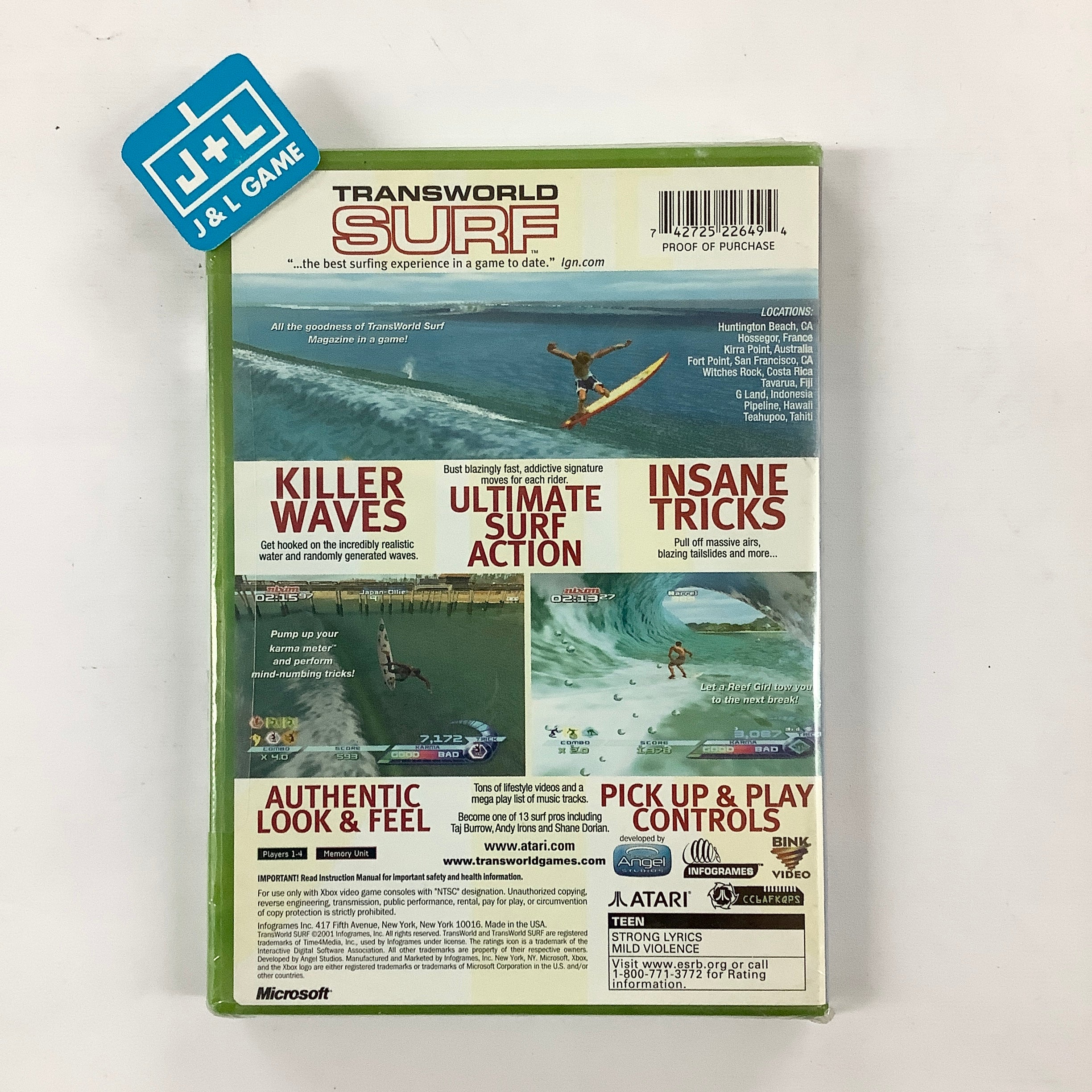 TransWorld Surf - (XB) Xbox Video Games Infogrames   