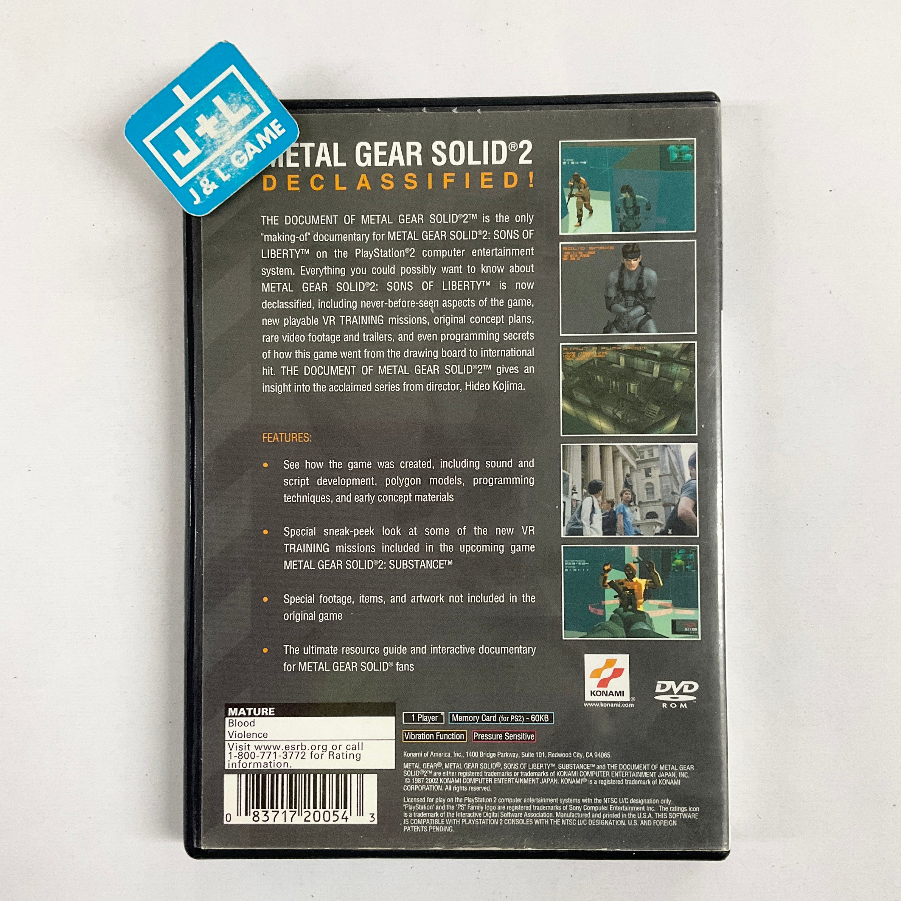 The Document of Metal Gear Solid 2 - (PS2) Playstation 2 [Pre-Owned] Video Games Konami   