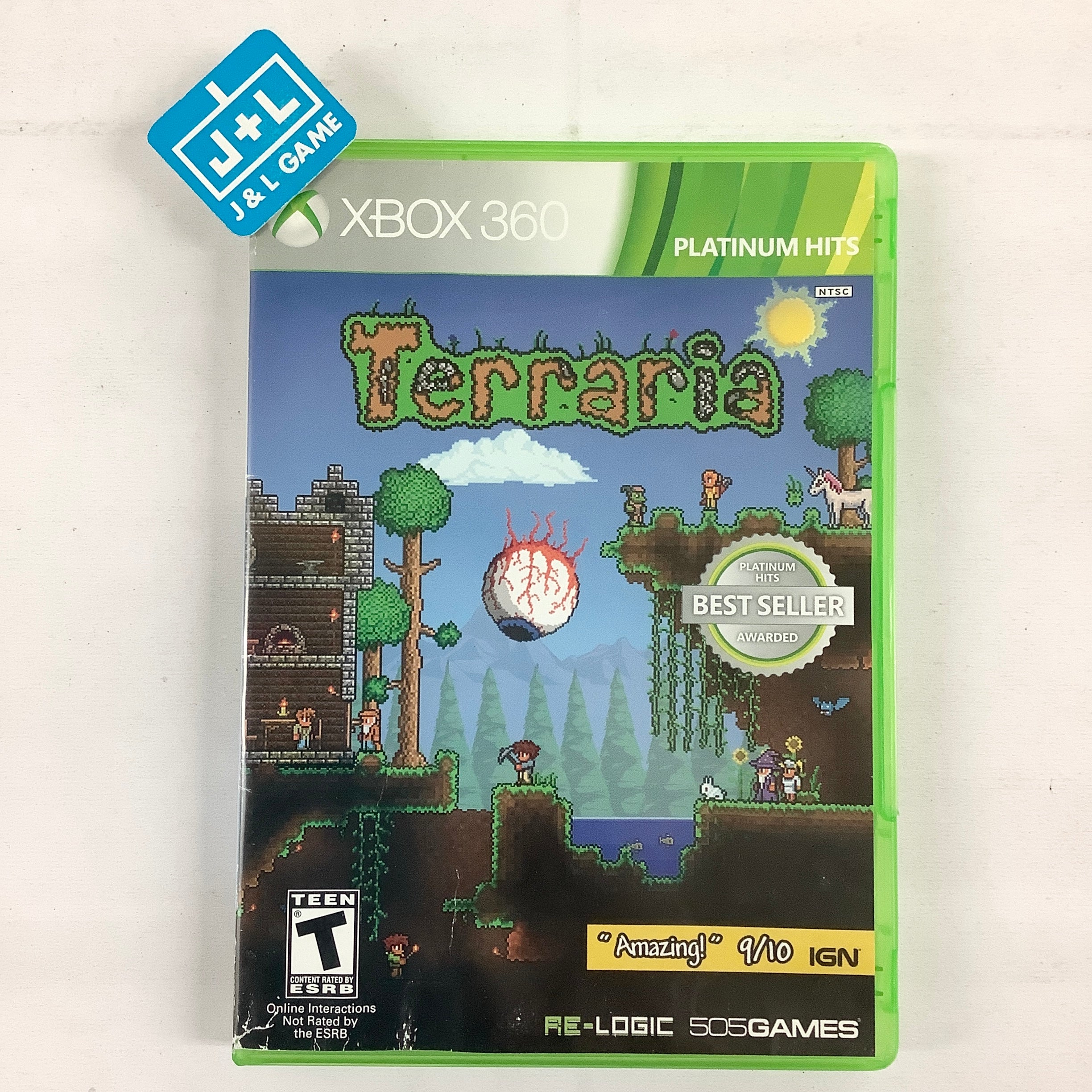 Terraria (Platinum Hits) - Xbox 360 [Pre-Owned] Video Games 505 Games   