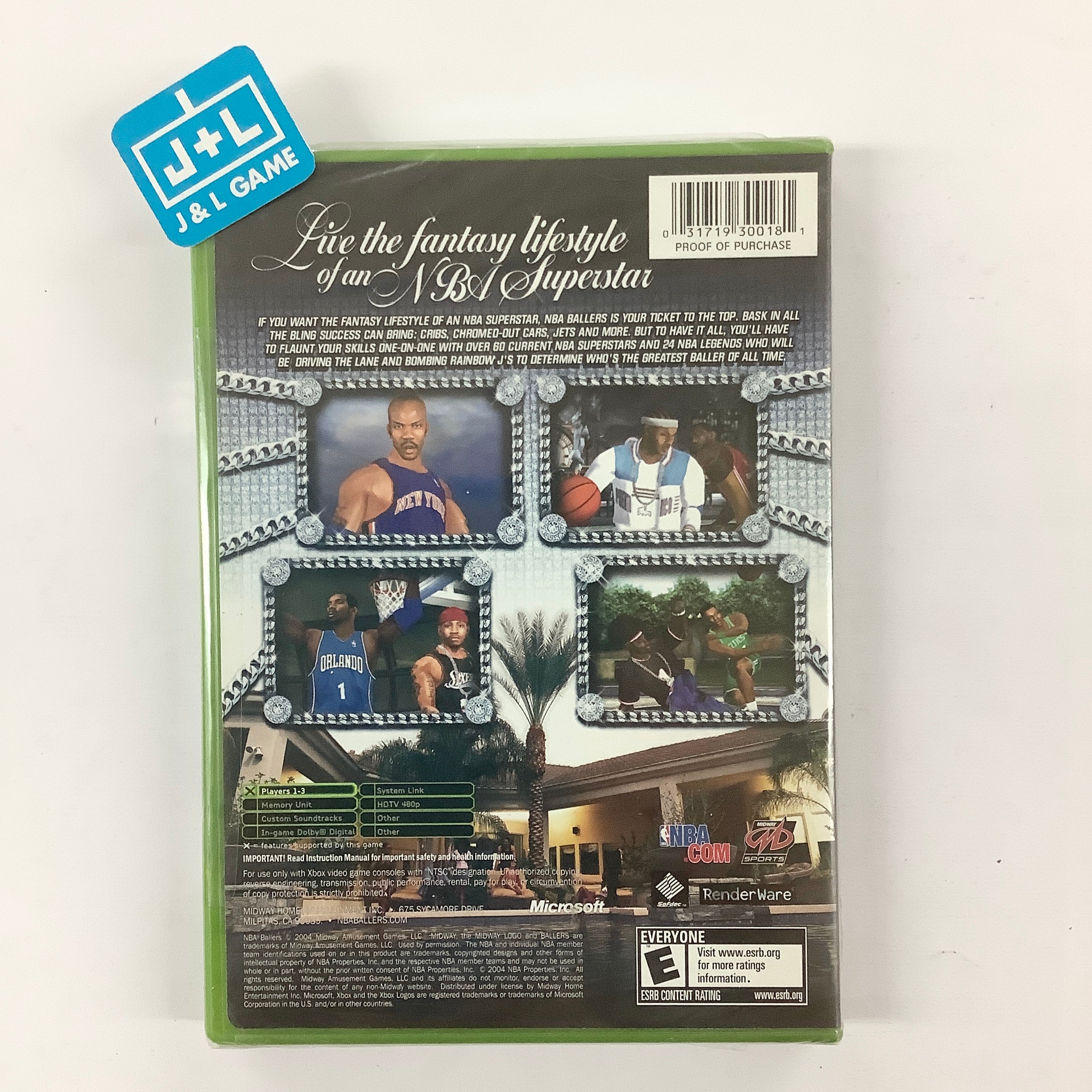 NBA Ballers - (XB) Xbox Video Games Midway   