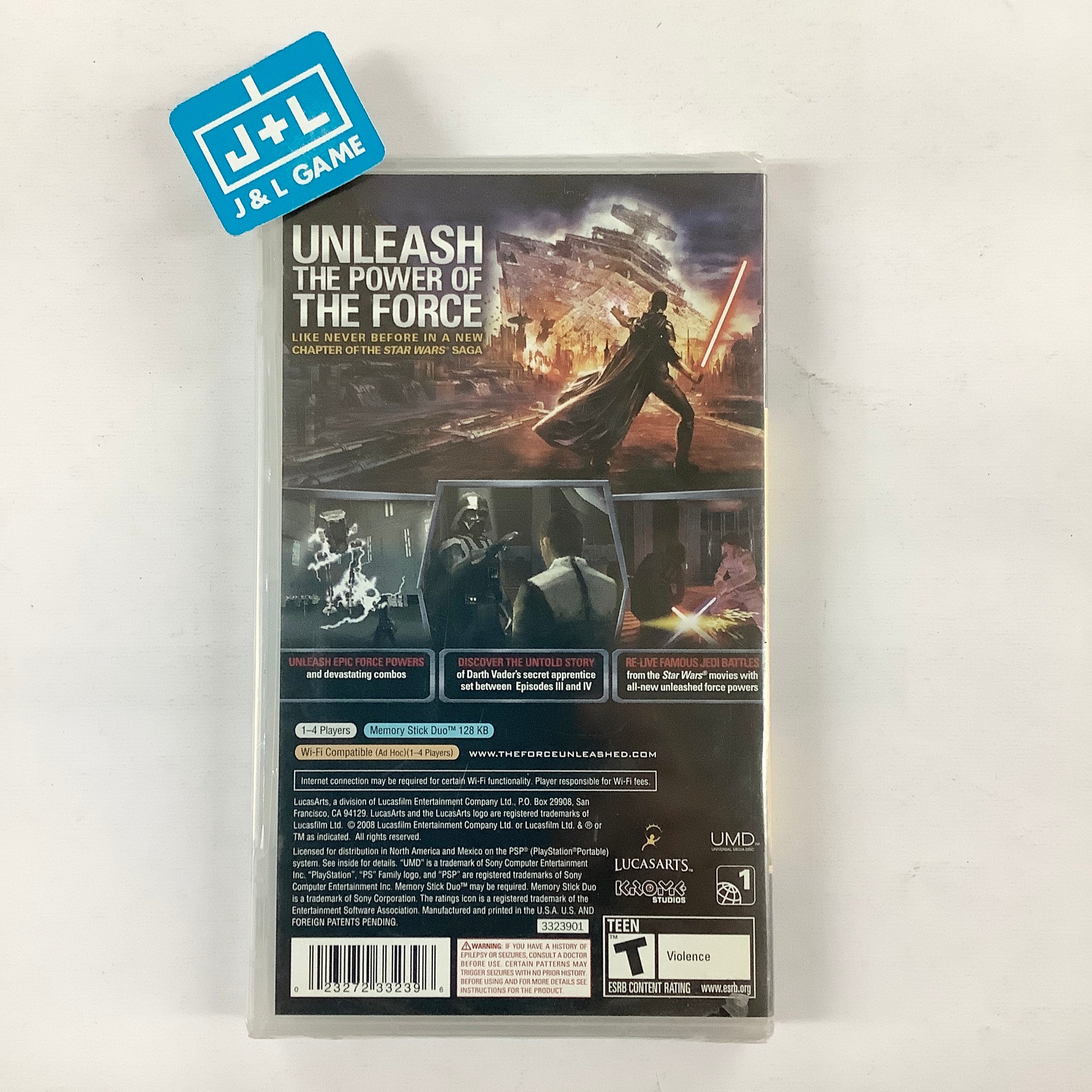 Star Wars: The Force Unleashed - Sony PSP Video Games LucasArts   