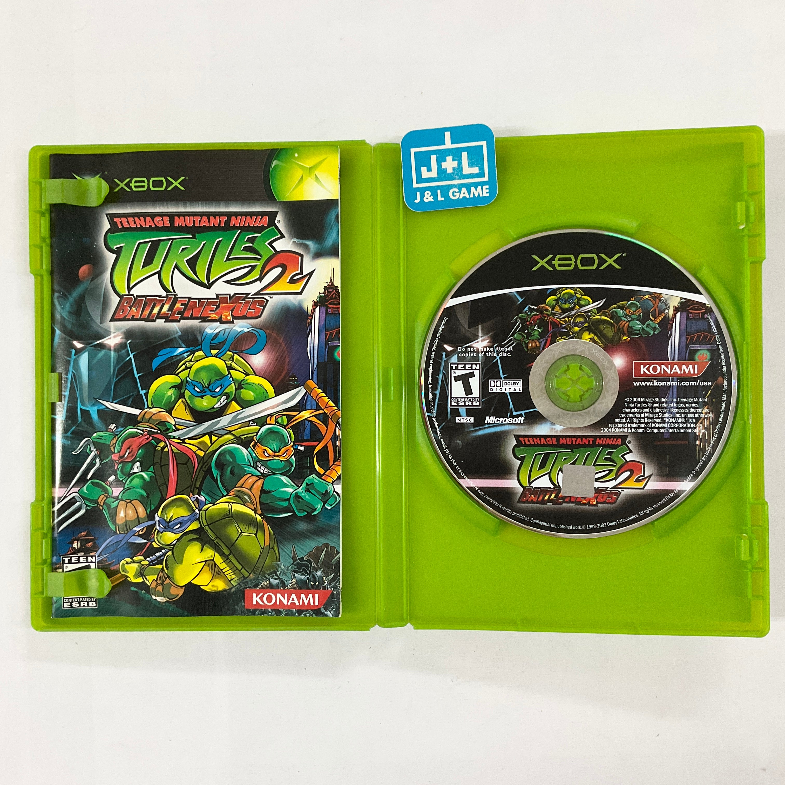 Teenage Mutant Ninja Turtles 2: Battle Nexus - (XB) Xbox [Pre-Owned] Video Games Konami   