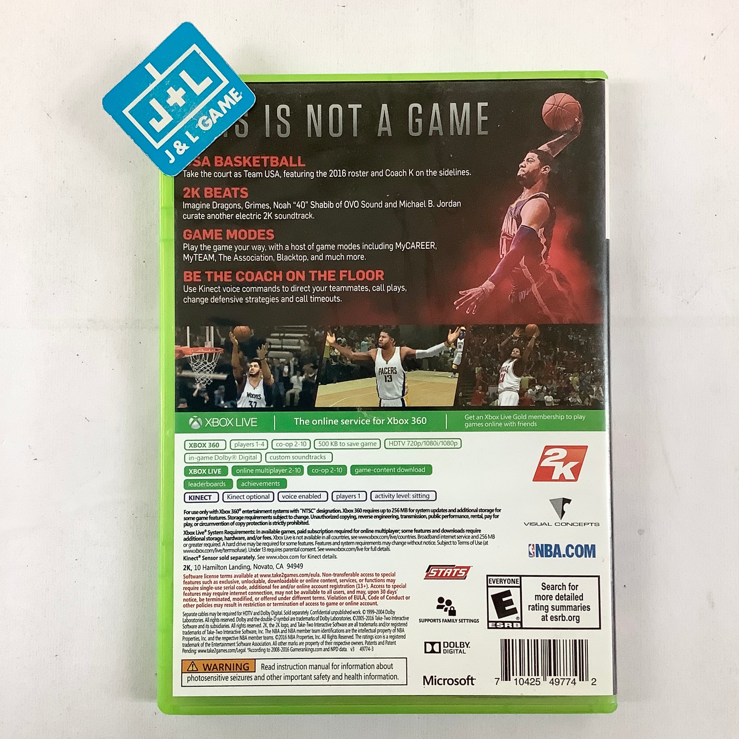 NBA 2K17 - Xbox 360 [Pre-Owned] Video Games 2K Games   