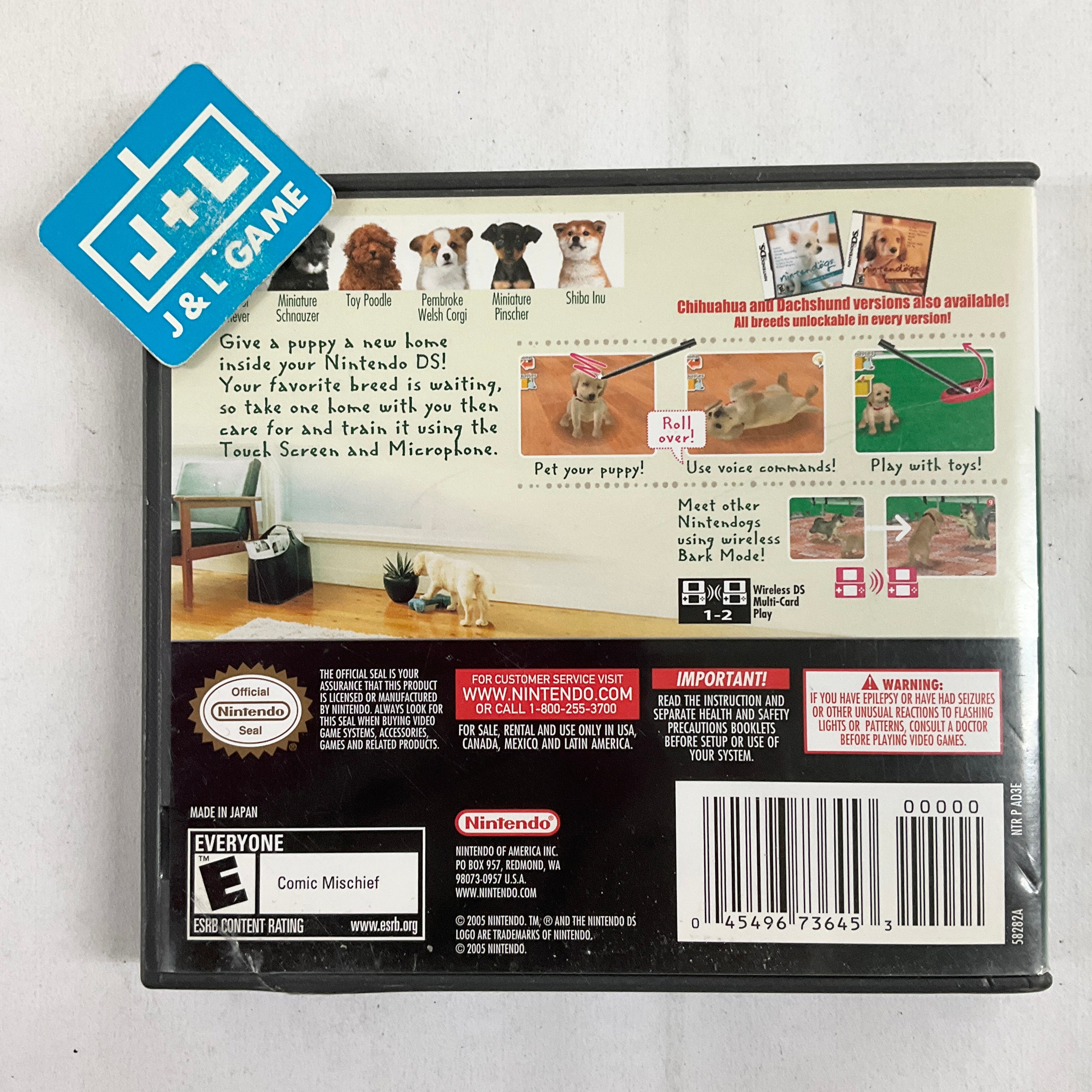 Nintendogs Lab & Friends - (NDS) Nintendo DS [Pre-Owned] Video Games Nintendo   