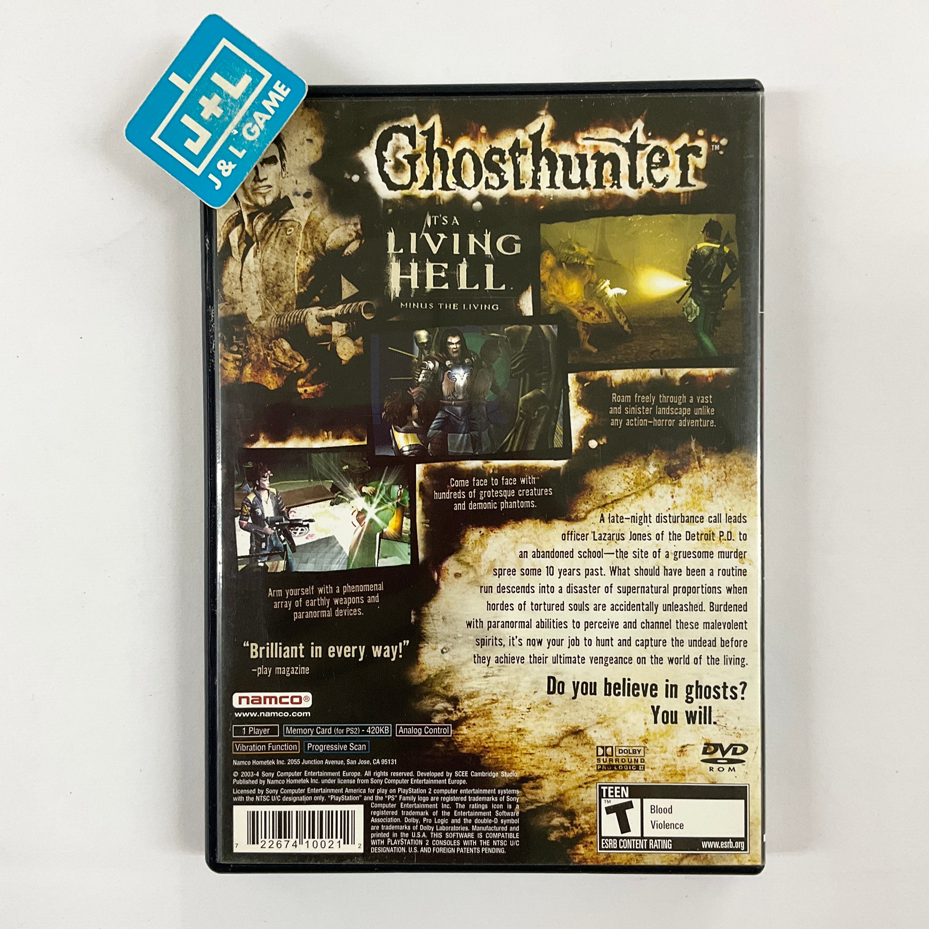 Ghosthunter - (PS2) Playstation 2 [Pre-Owned] Video Games NAMCO   