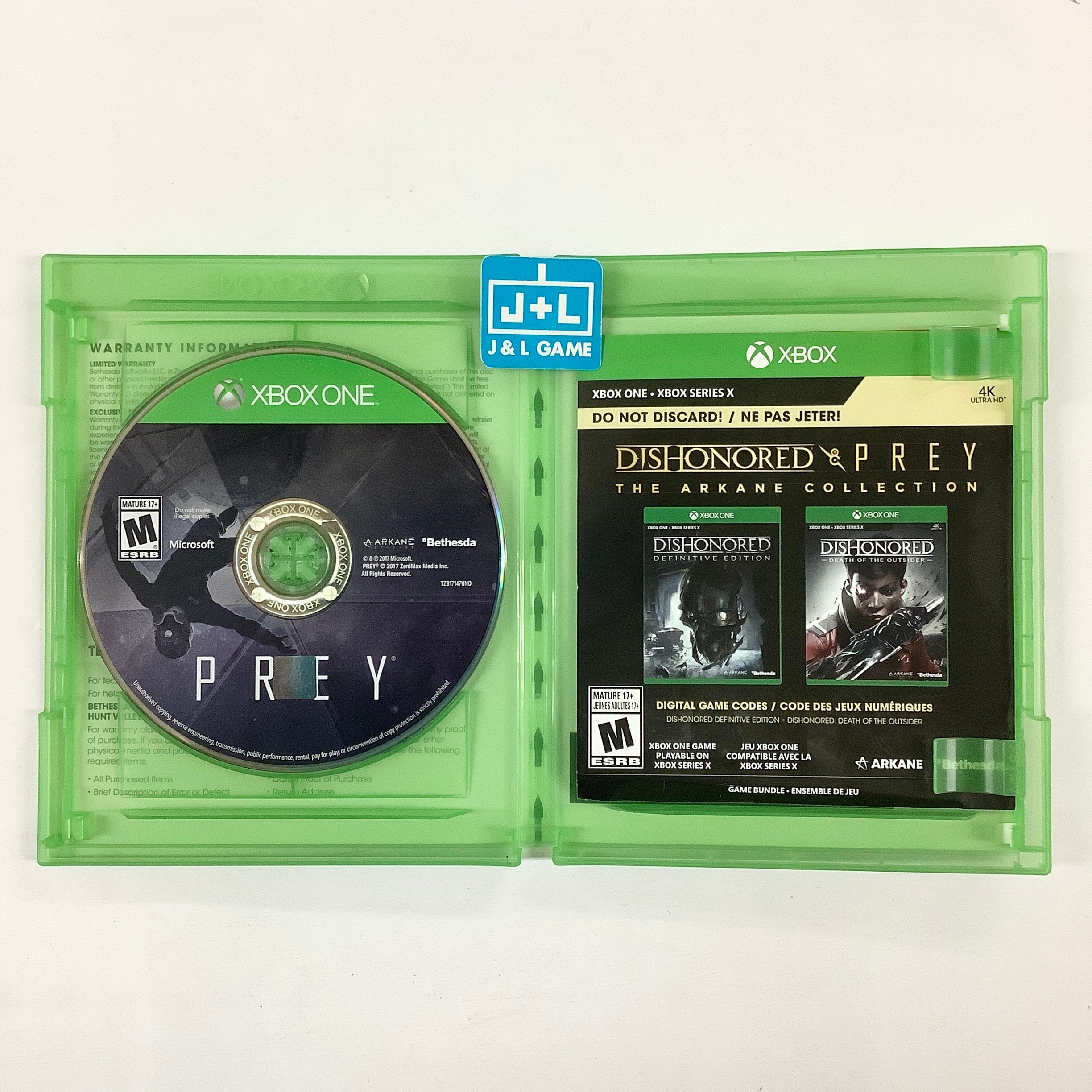 Dishonored and Prey: The Arkane Collection - (XB1) Xbox One [Pre-Owned] Video Games Bethesda   