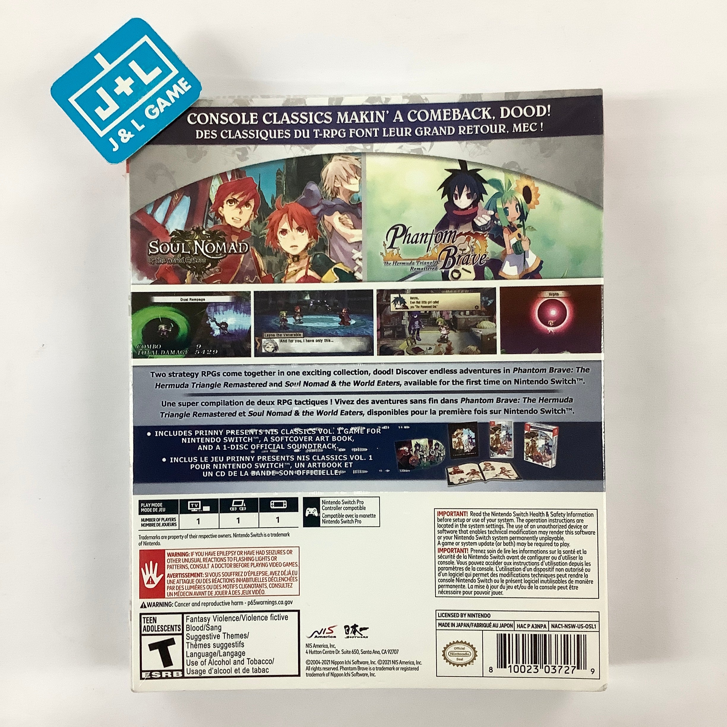 Prinny Presents NIS Classics Volume 1 Deluxe Edition - (NSW) Nintendo Switch Video Games NIS America   