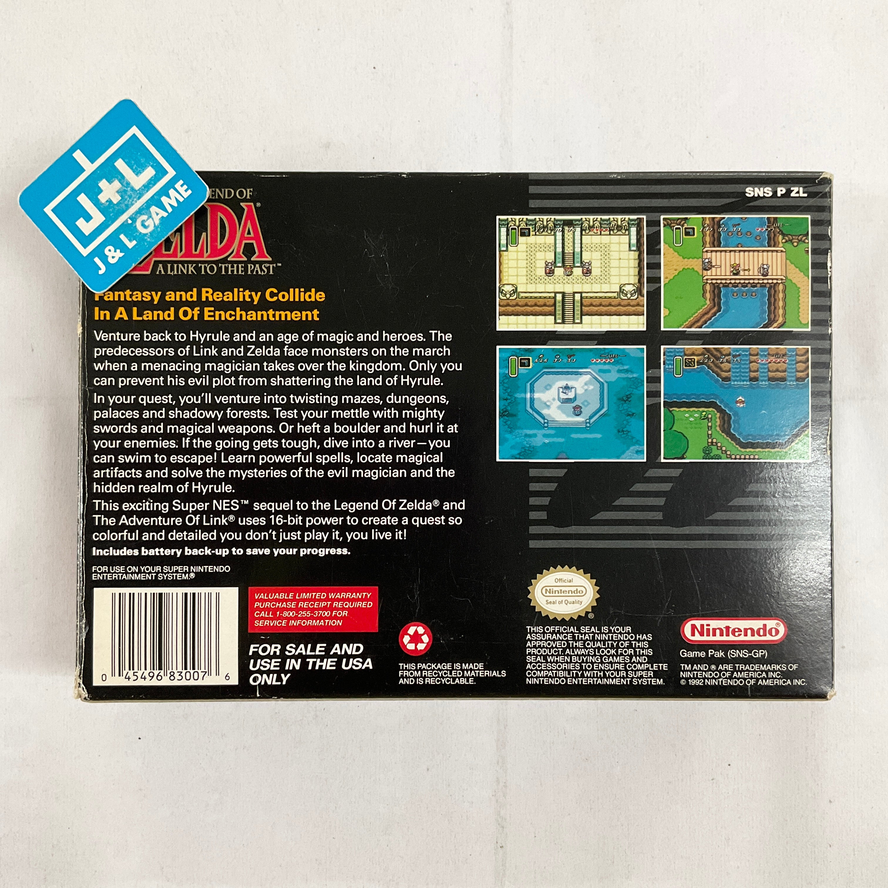 The Legend of Zelda: A Link to the Past - (SNES) Super Nintendo [Pre-Owned] Video Games Nintendo   