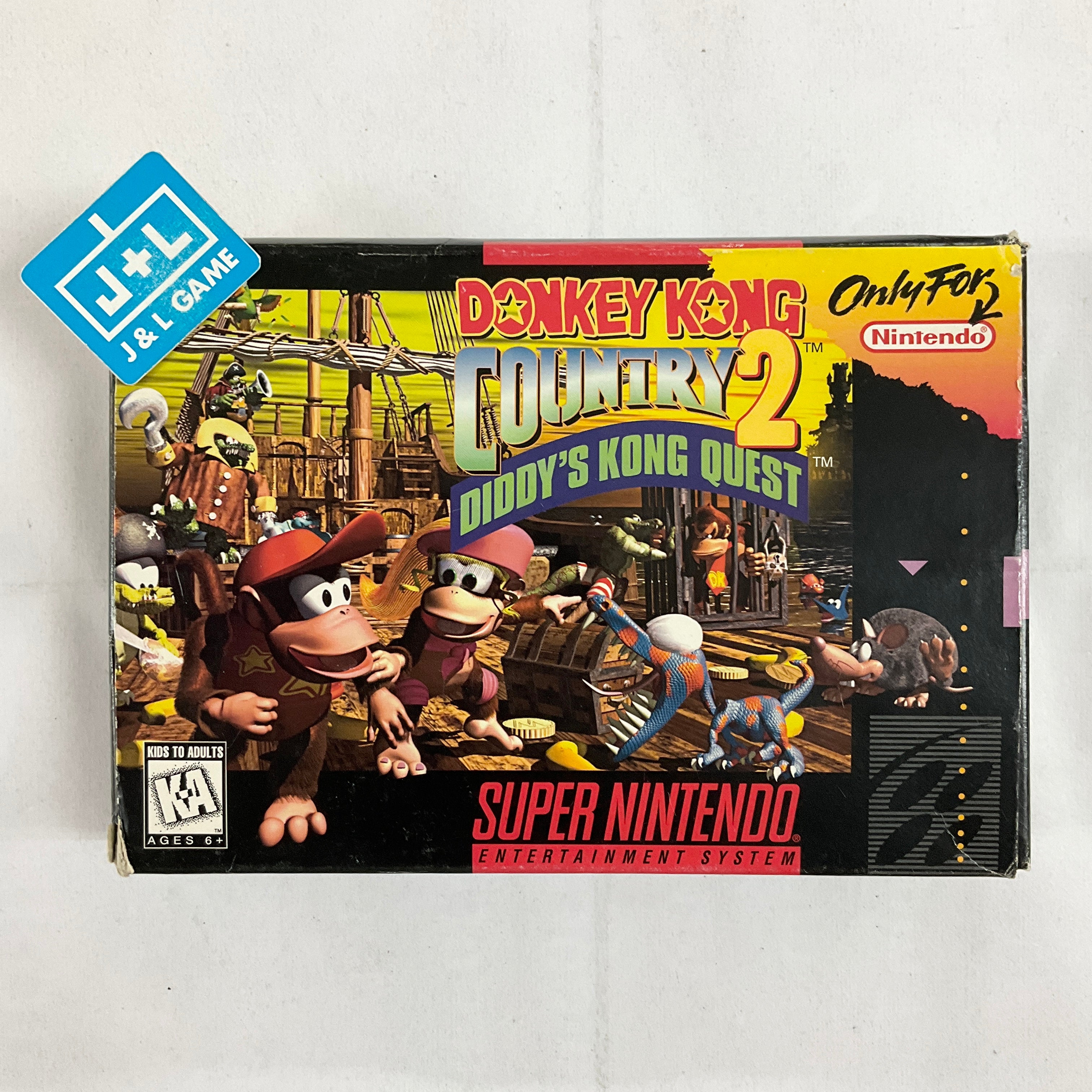 Donkey Kong Country 2: Diddy's Kong Quest - (SNES) Super Nintendo [Pre-Owned] Video Games Nintendo   