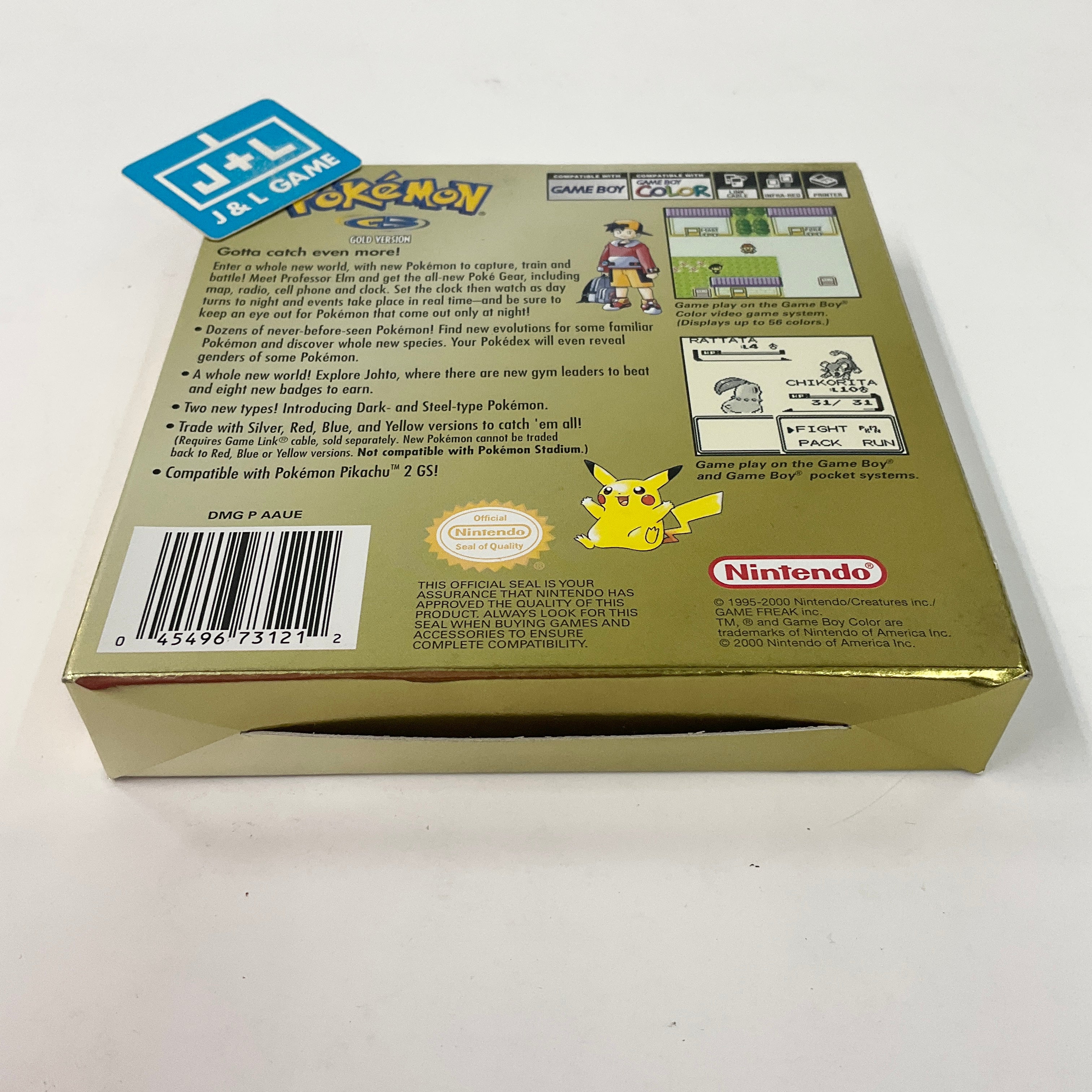 Pokemon Gold Version - (GBC) Game Boy Color [Pre-Owned] Video Games Nintendo   