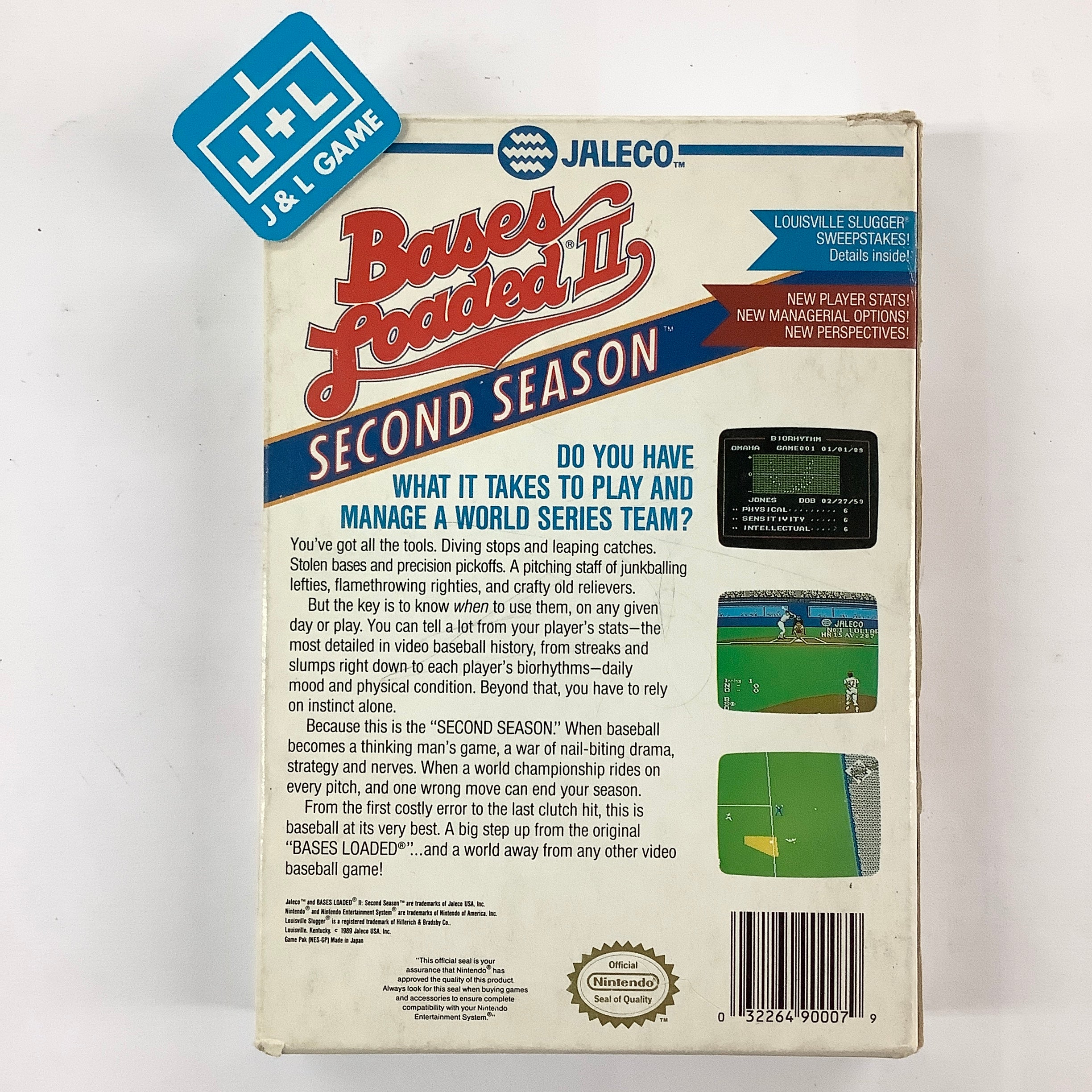 Bases Loaded II: Second Season - (NES) Nintendo Entertainment System [Pre-Owned] Video Games Jaleco Entertainment   