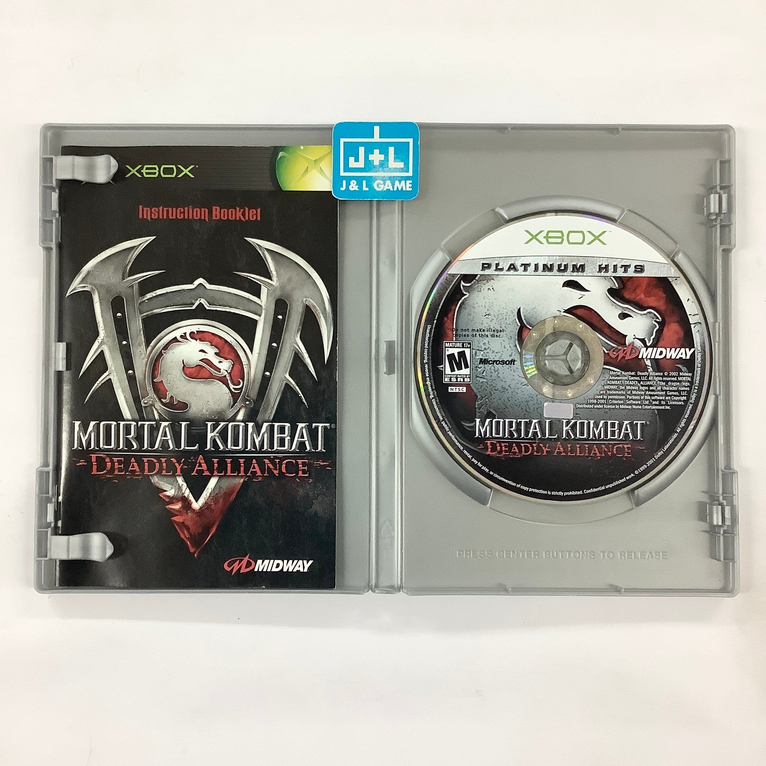 Mortal Kombat: Deadly Alliance (Platinum Hits) - (XB) Xbox [Pre-Owned] Video Games Midway   